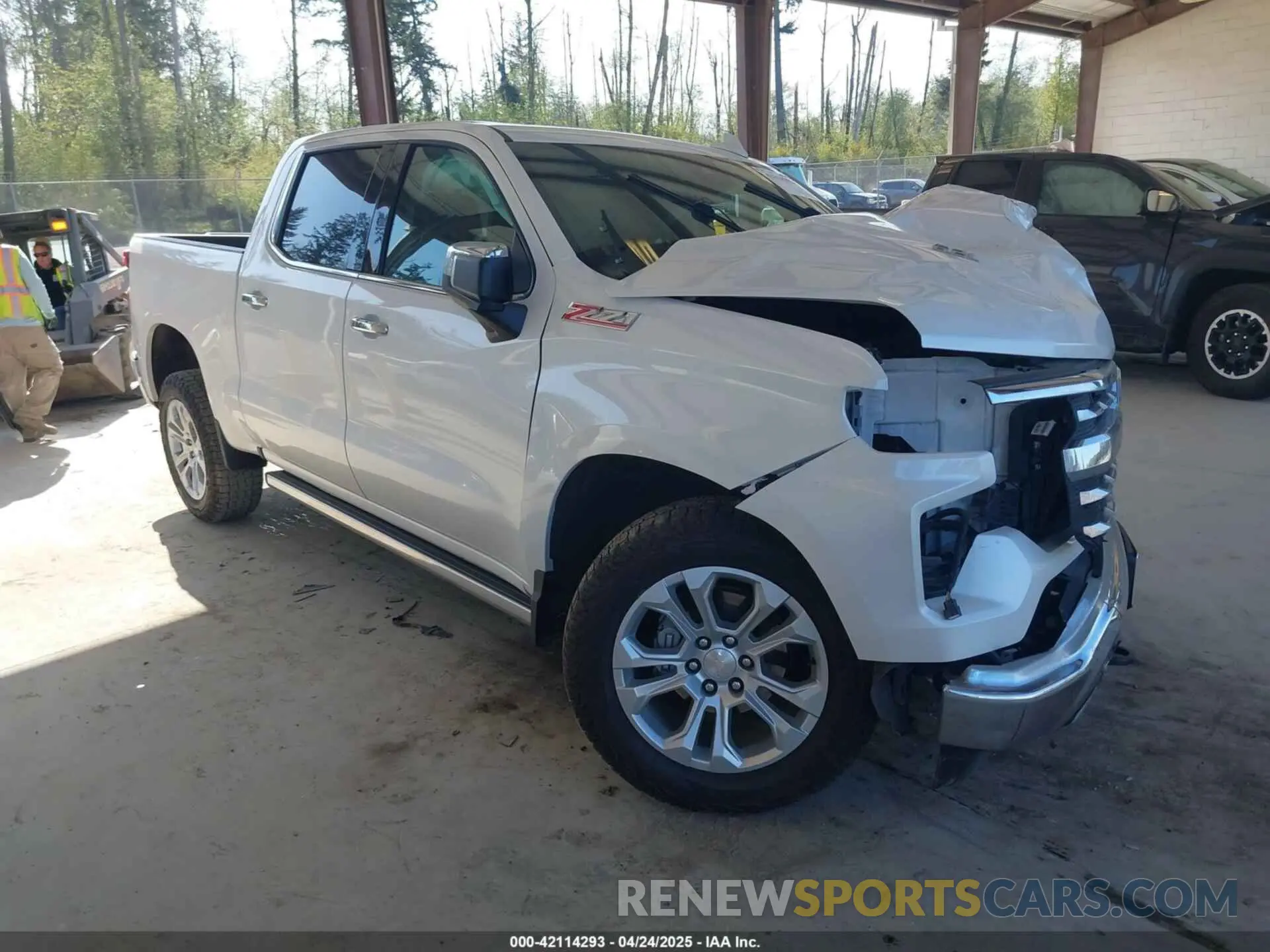 1 Photograph of a damaged car 1GCUDGEL9NZ542475 CHEVROLET SILVERADO 1500 2022