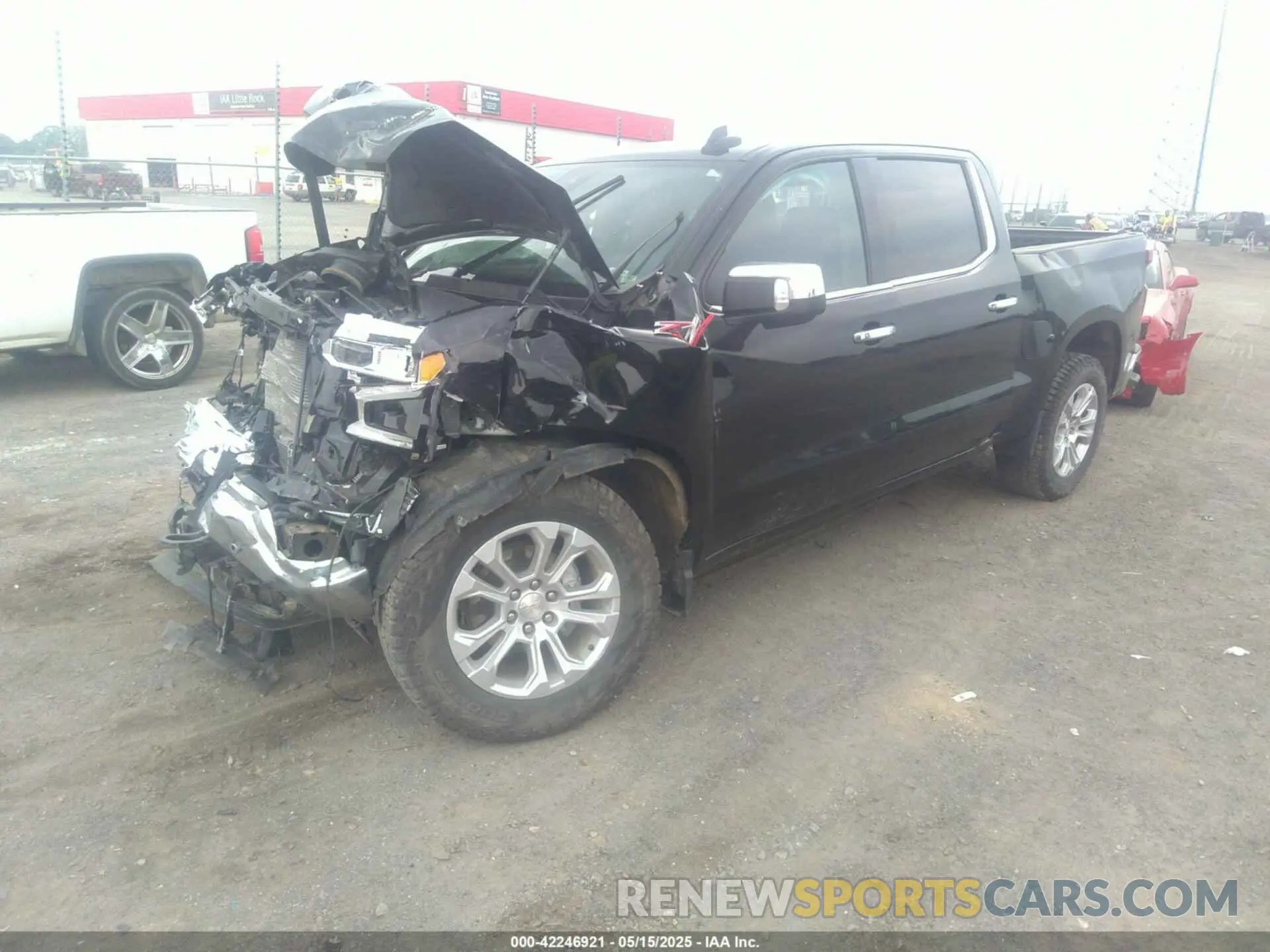 2 Photograph of a damaged car 1GCUDGET9NZ621404 CHEVROLET SILVERADO 1500 2022