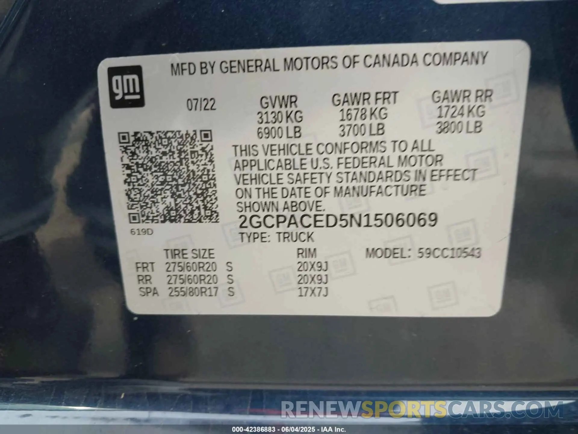 9 Photograph of a damaged car 2GCPACED5N1506069 CHEVROLET SILVERADO 1500 2022