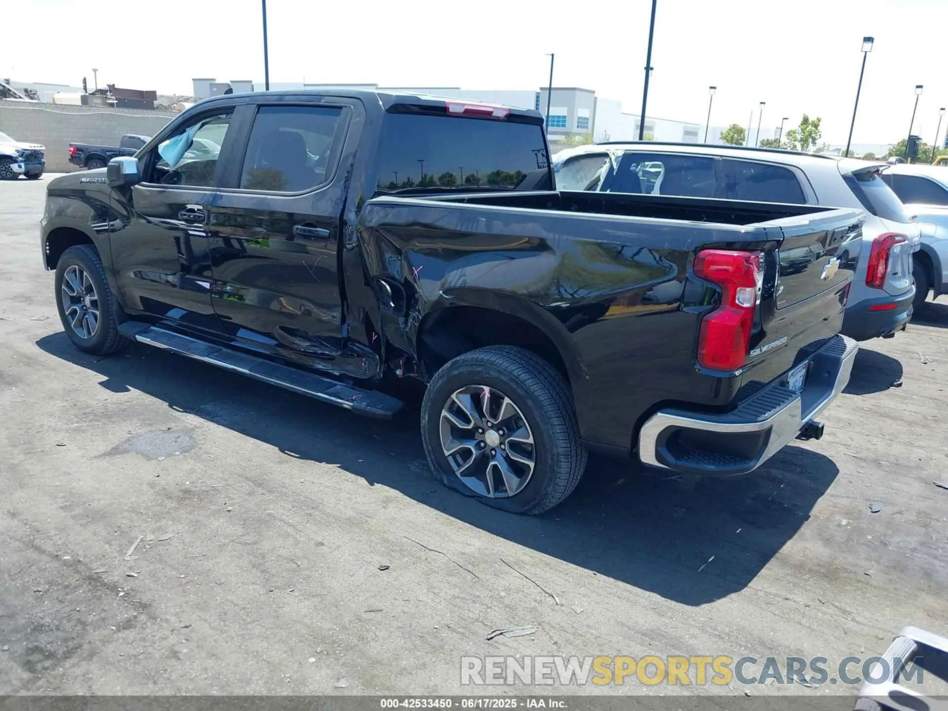 3 Photograph of a damaged car 2GCPACEDXN1510800 CHEVROLET SILVERADO 1500 2022