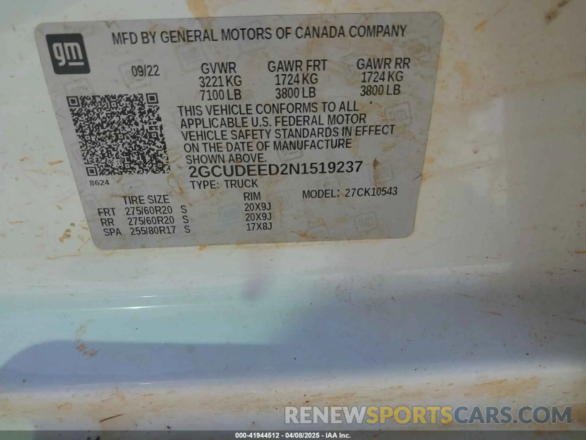 9 Photograph of a damaged car 2GCUDEED2N1519237 CHEVROLET SILVERADO 1500 2022