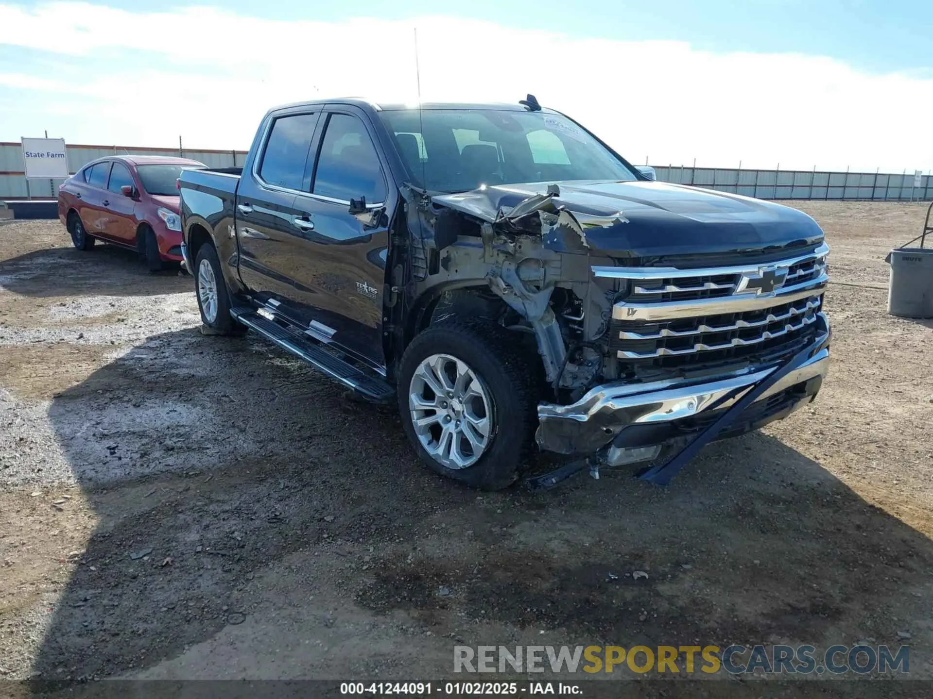 1 Photograph of a damaged car 2GCUDGED0N1506336 CHEVROLET SILVERADO 1500 2022