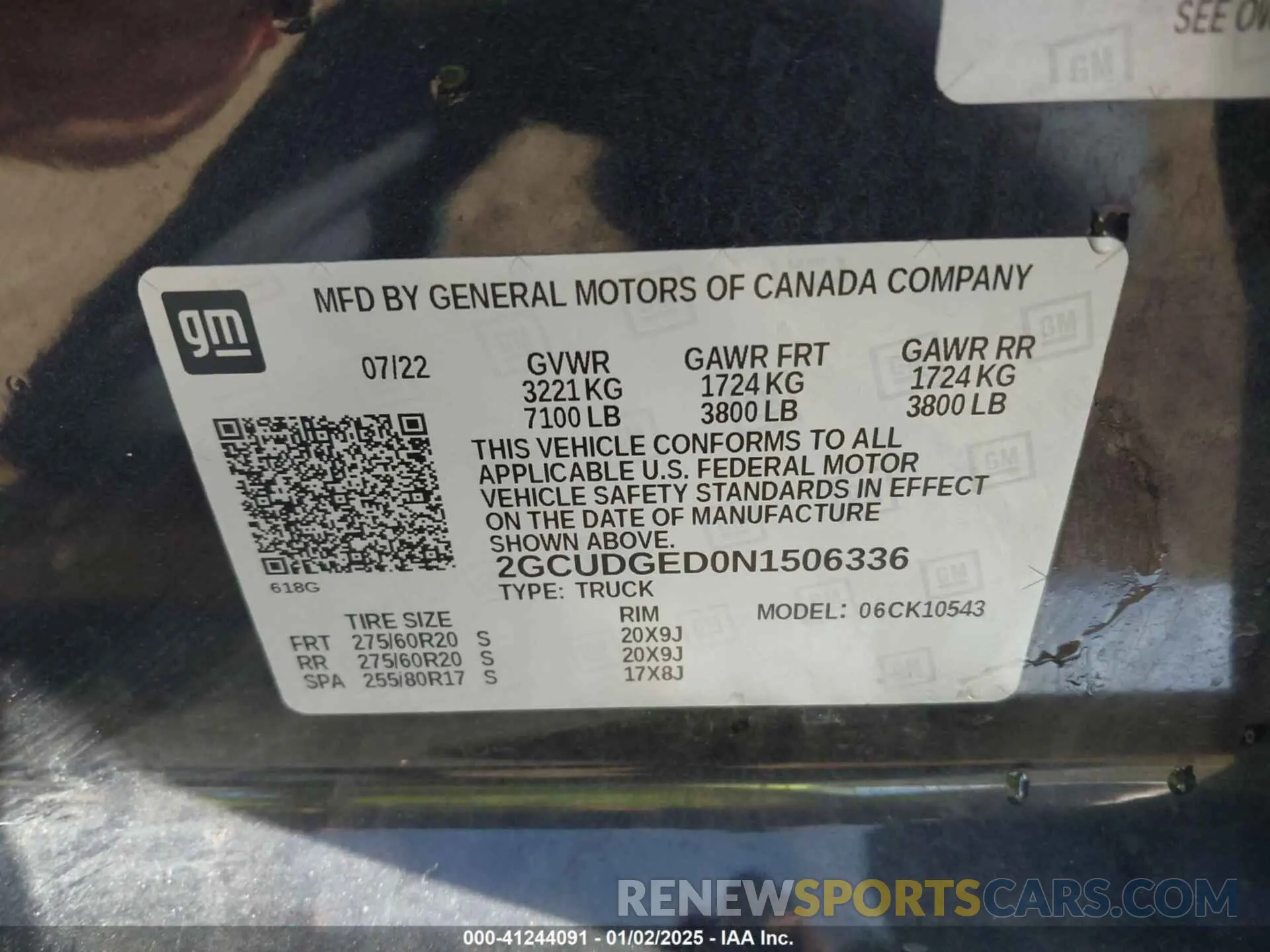 9 Photograph of a damaged car 2GCUDGED0N1506336 CHEVROLET SILVERADO 1500 2022