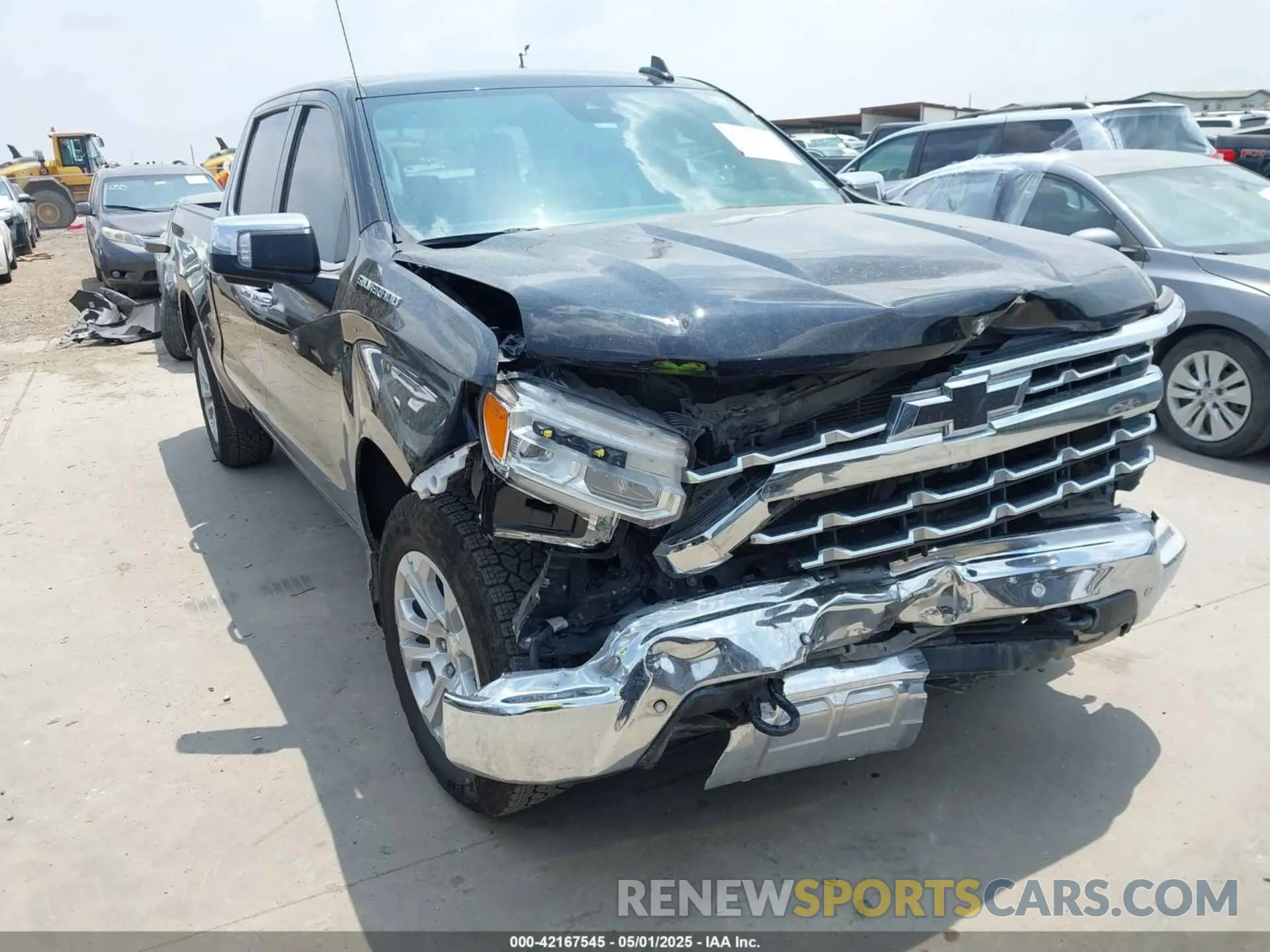 1 Photograph of a damaged car 2GCUDGED5N1513606 CHEVROLET SILVERADO 1500 2022