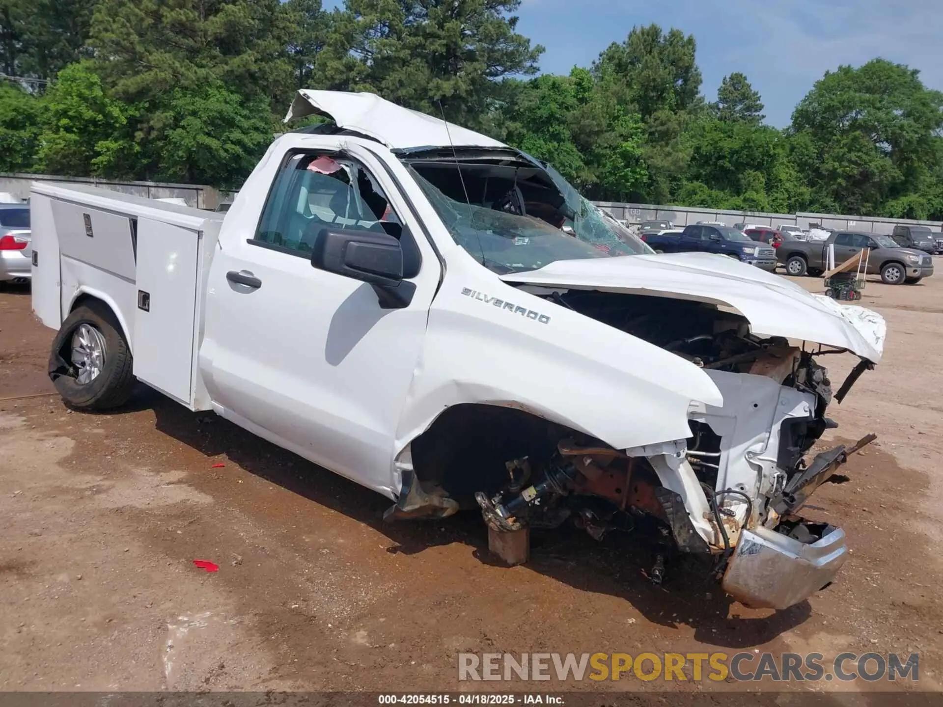 1 Photograph of a damaged car 3GCNAAED6NG633769 CHEVROLET SILVERADO 1500 2022