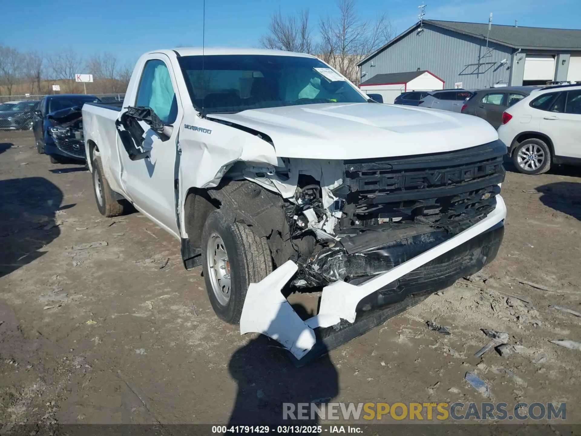 1 Photograph of a damaged car 3GCNAAEK4NG506033 CHEVROLET SILVERADO 1500 2022