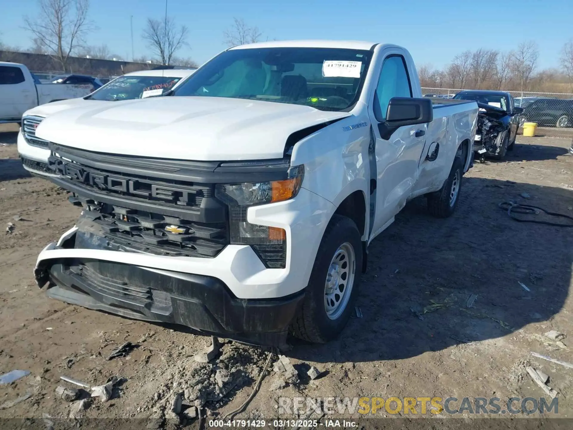 2 Photograph of a damaged car 3GCNAAEK4NG506033 CHEVROLET SILVERADO 1500 2022