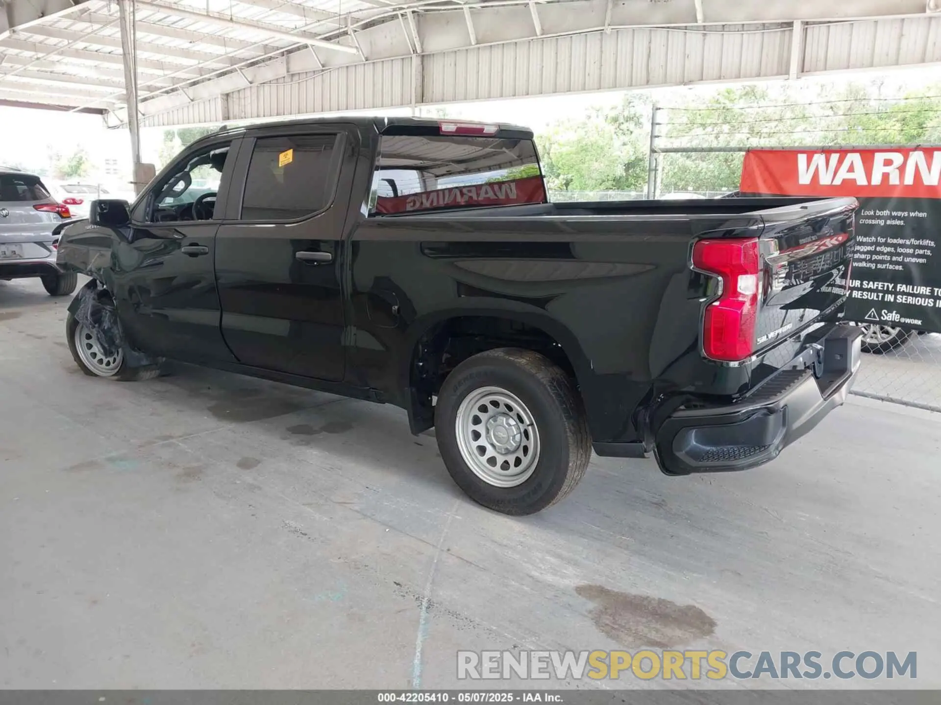 3 Photograph of a damaged car 3GCPAAEK8NG605513 CHEVROLET SILVERADO 1500 2022