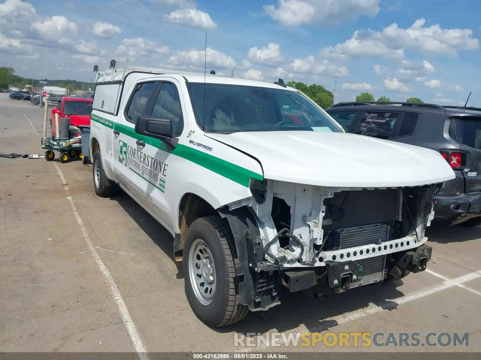 1 Photograph of a damaged car 3GCPAAEK8NG633456 CHEVROLET SILVERADO 1500 2022