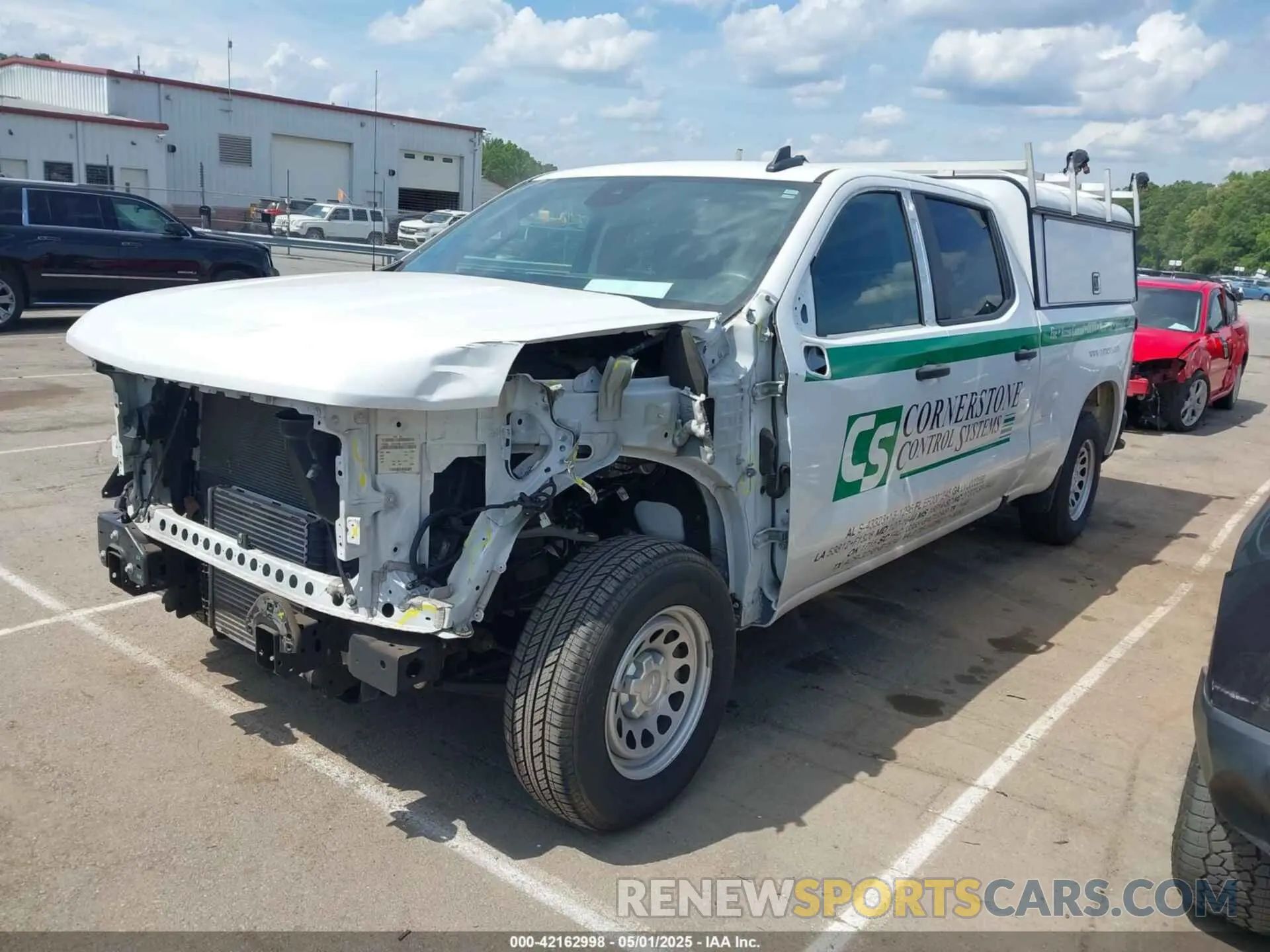 2 Photograph of a damaged car 3GCPAAEK8NG633456 CHEVROLET SILVERADO 1500 2022