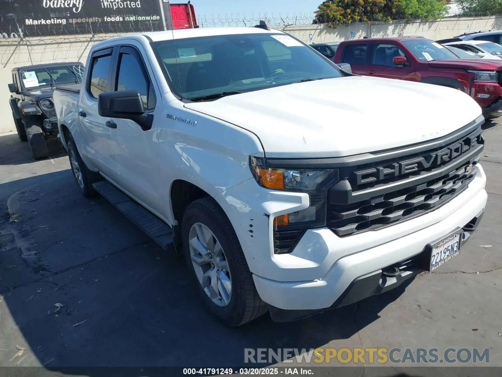 1 Photograph of a damaged car 3GCPABEK0NG513768 CHEVROLET SILVERADO 1500 2022