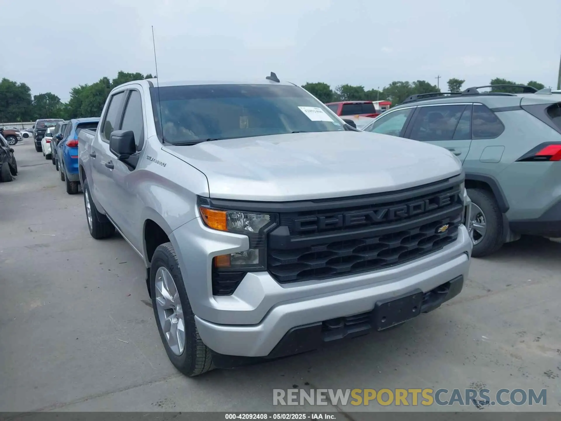 1 Photograph of a damaged car 3GCPABEK4NG591180 CHEVROLET SILVERADO 1500 2022
