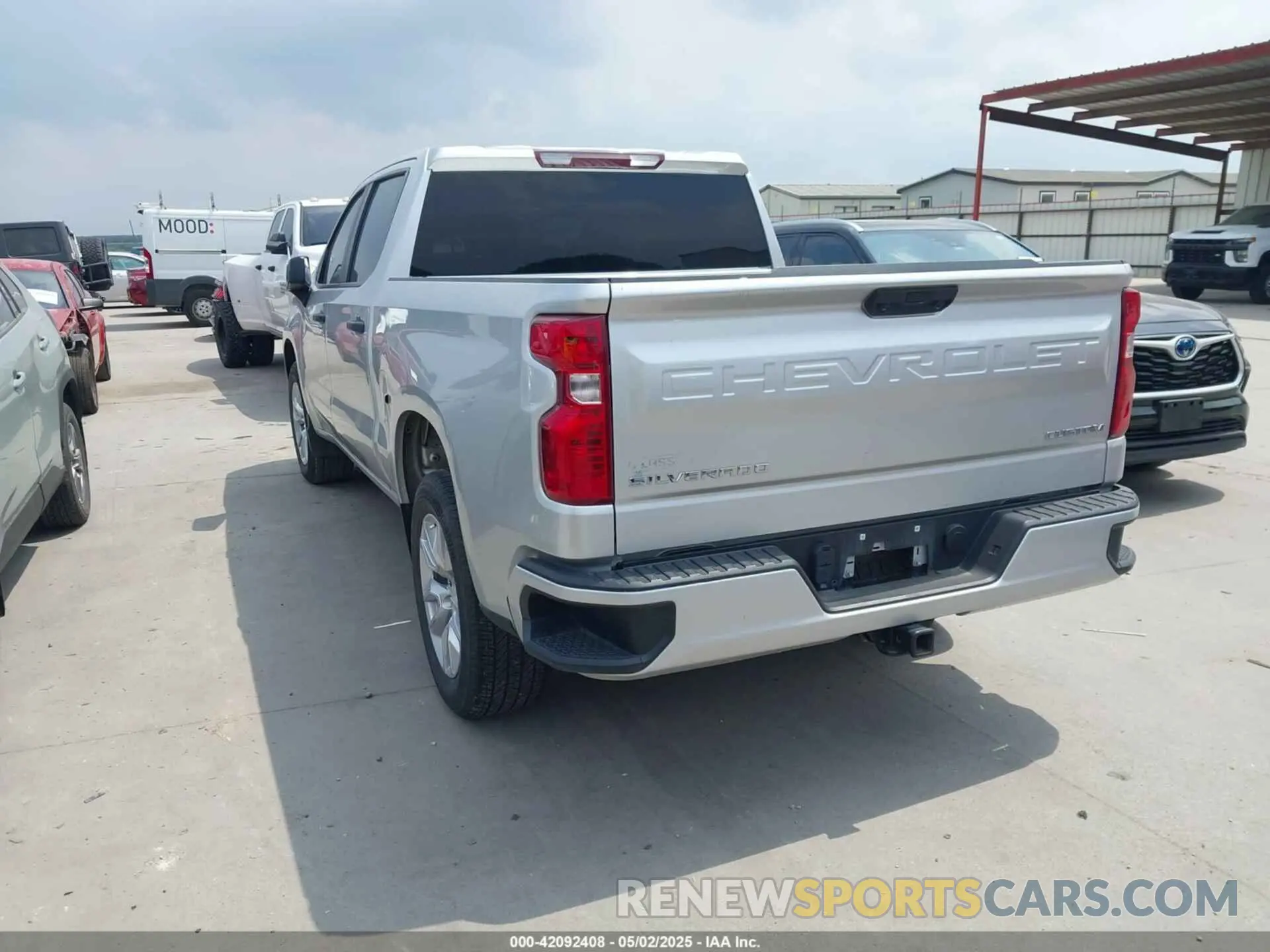 3 Photograph of a damaged car 3GCPABEK4NG591180 CHEVROLET SILVERADO 1500 2022