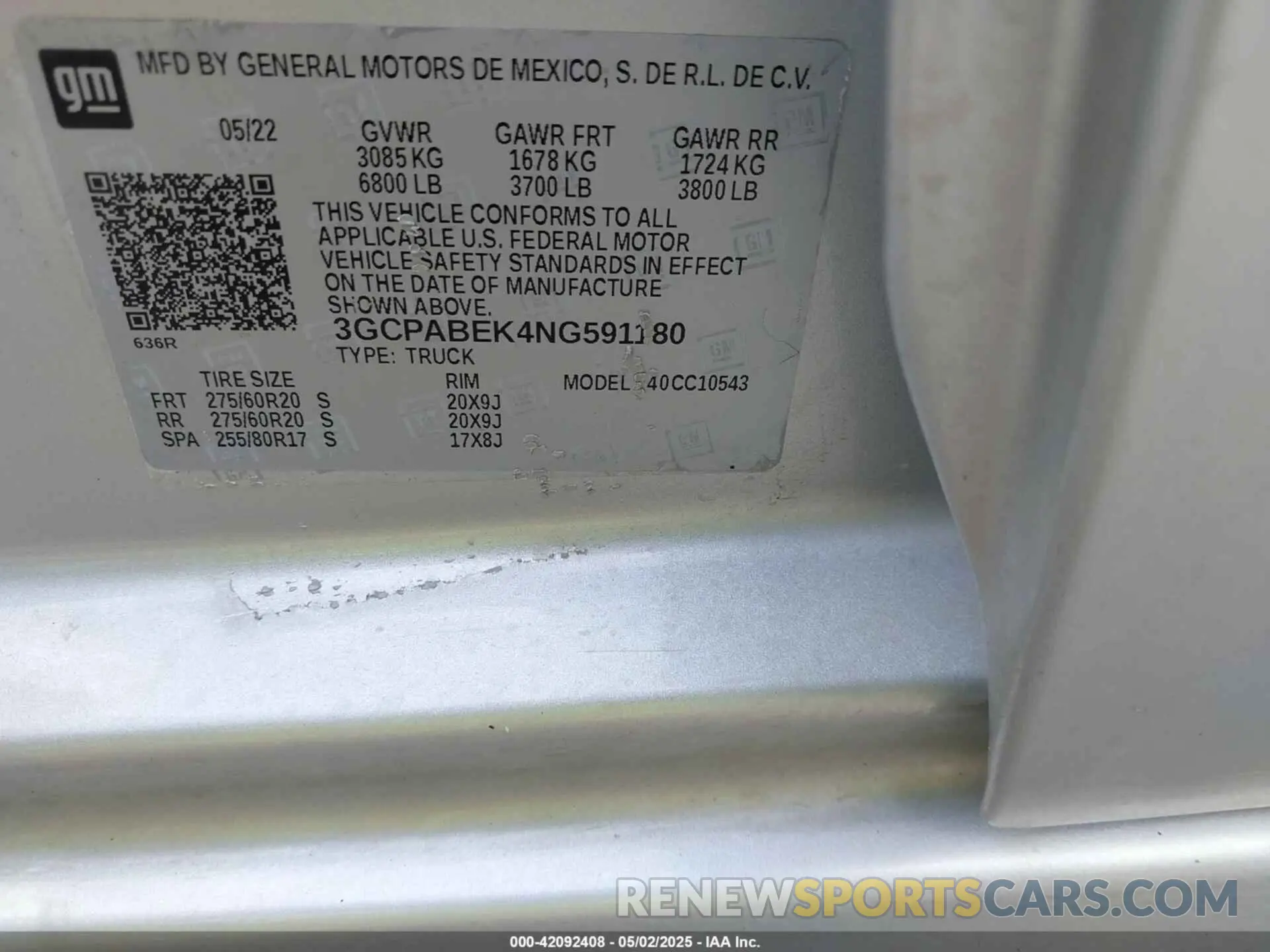 9 Photograph of a damaged car 3GCPABEK4NG591180 CHEVROLET SILVERADO 1500 2022