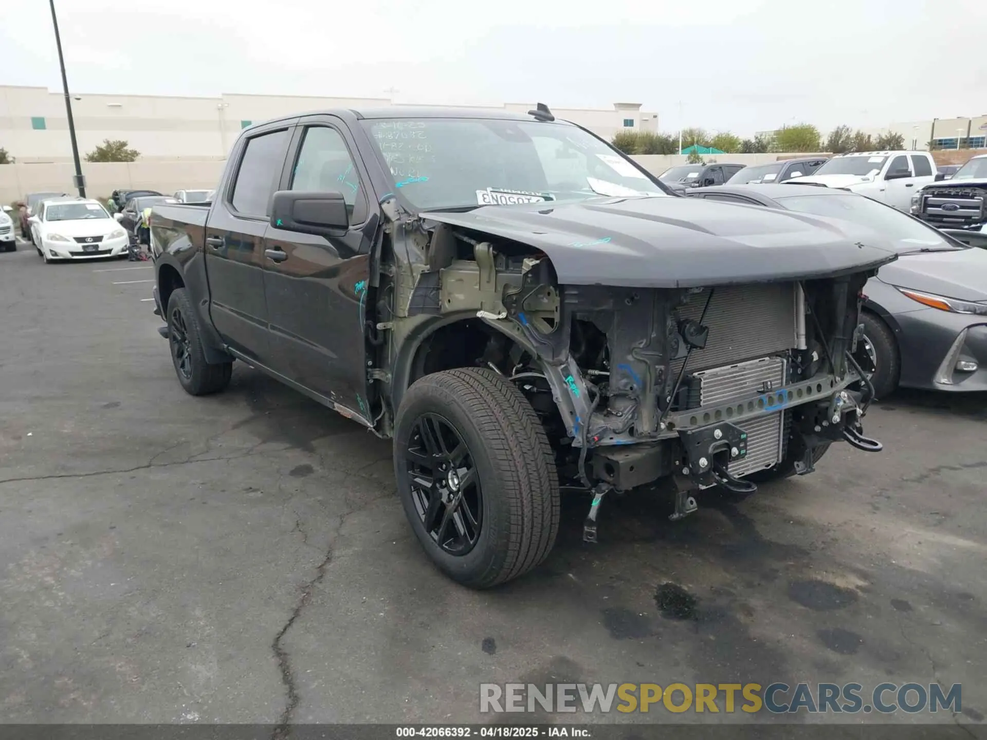 1 Photograph of a damaged car 3GCPABEK6NG640508 CHEVROLET SILVERADO 1500 2022