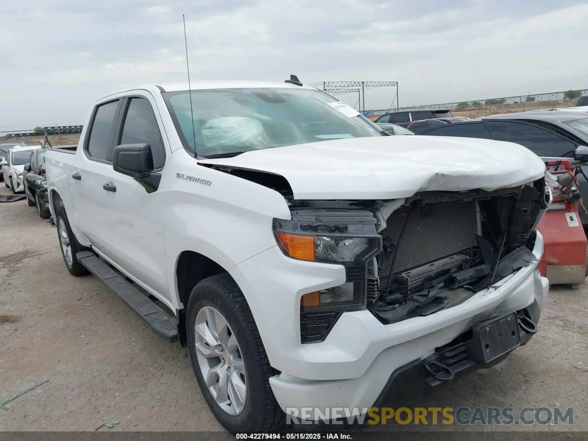 1 Photograph of a damaged car 3GCPABEKXNG567627 CHEVROLET SILVERADO 1500 2022