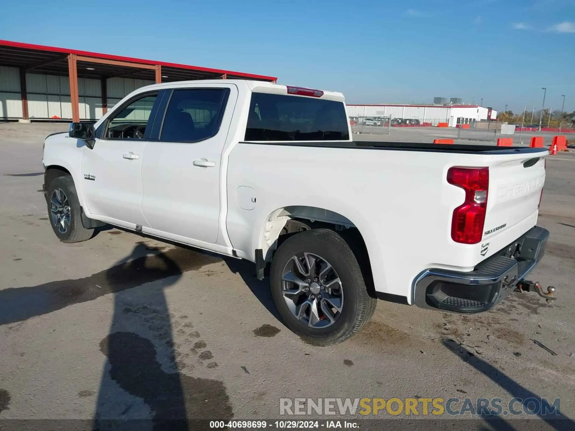 3 Photograph of a damaged car 3GCPACED9NG566847 CHEVROLET SILVERADO 1500 2022