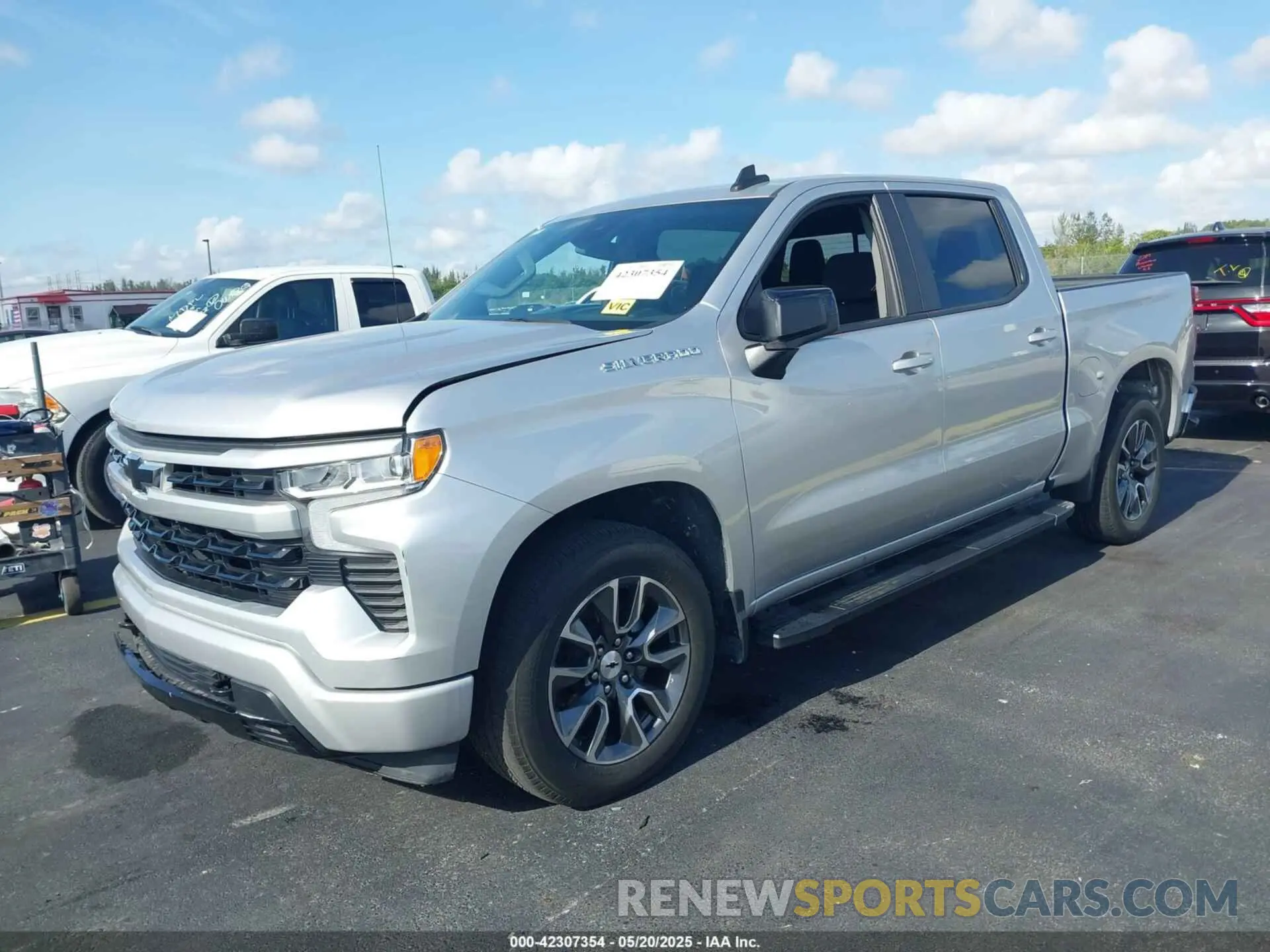 2 Photograph of a damaged car 3GCPADED1NG595135 CHEVROLET SILVERADO 1500 2022