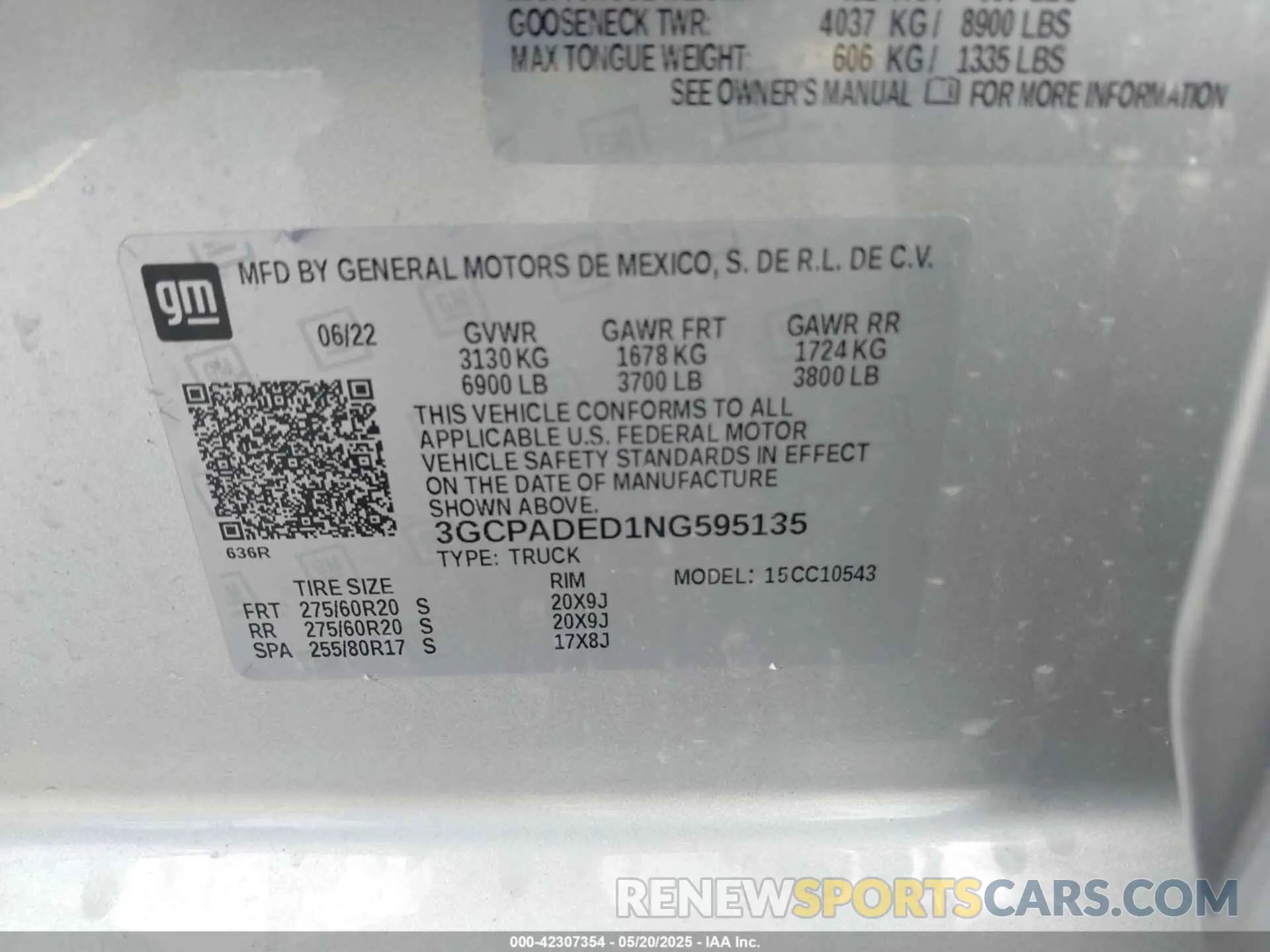 9 Photograph of a damaged car 3GCPADED1NG595135 CHEVROLET SILVERADO 1500 2022