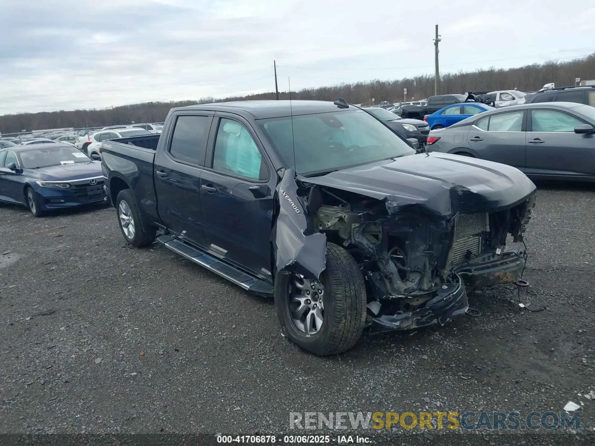 1 Photograph of a damaged car 3GCPDBEK1NG685735 CHEVROLET SILVERADO 1500 2022