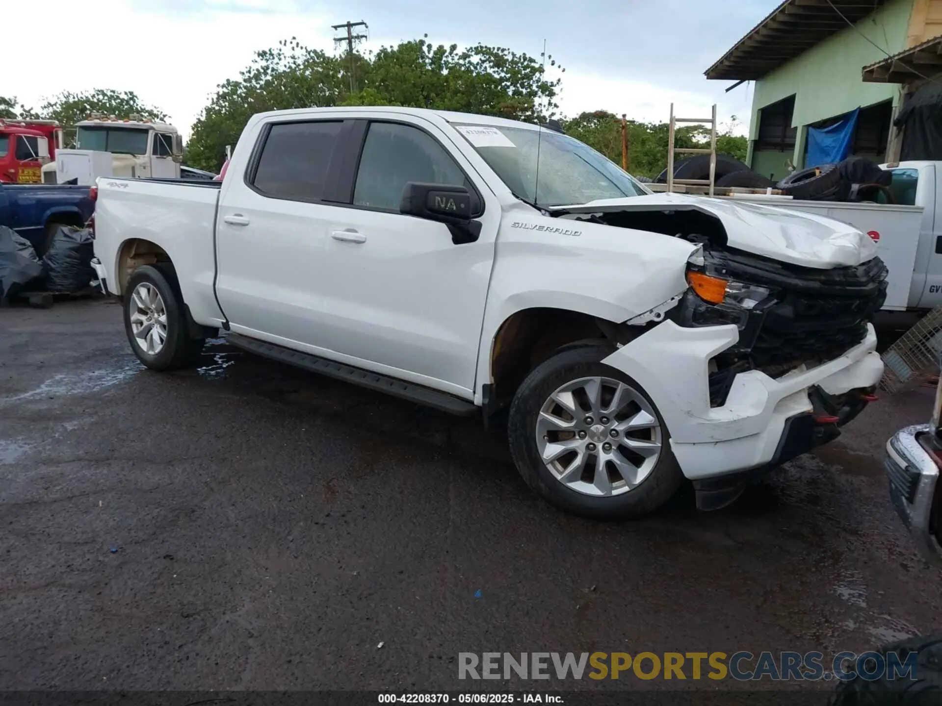 1 Photograph of a damaged car 3GCPDBEK8NG657348 CHEVROLET SILVERADO 1500 2022