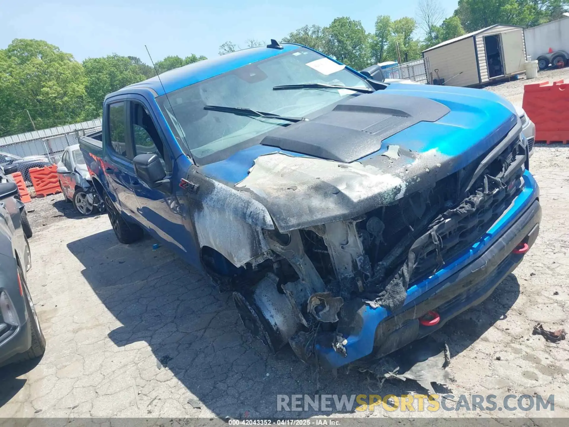 1 Photograph of a damaged car 3GCPDCED4NG599407 CHEVROLET SILVERADO 1500 2022