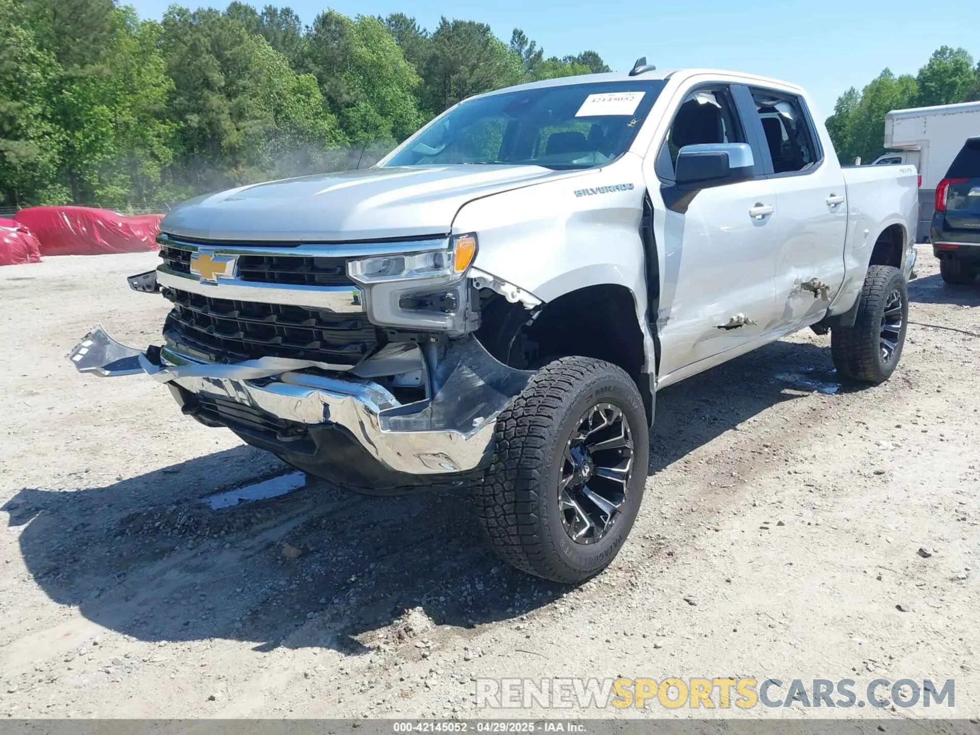 2 Photograph of a damaged car 3GCPDDEK8NG556144 CHEVROLET SILVERADO 1500 2022