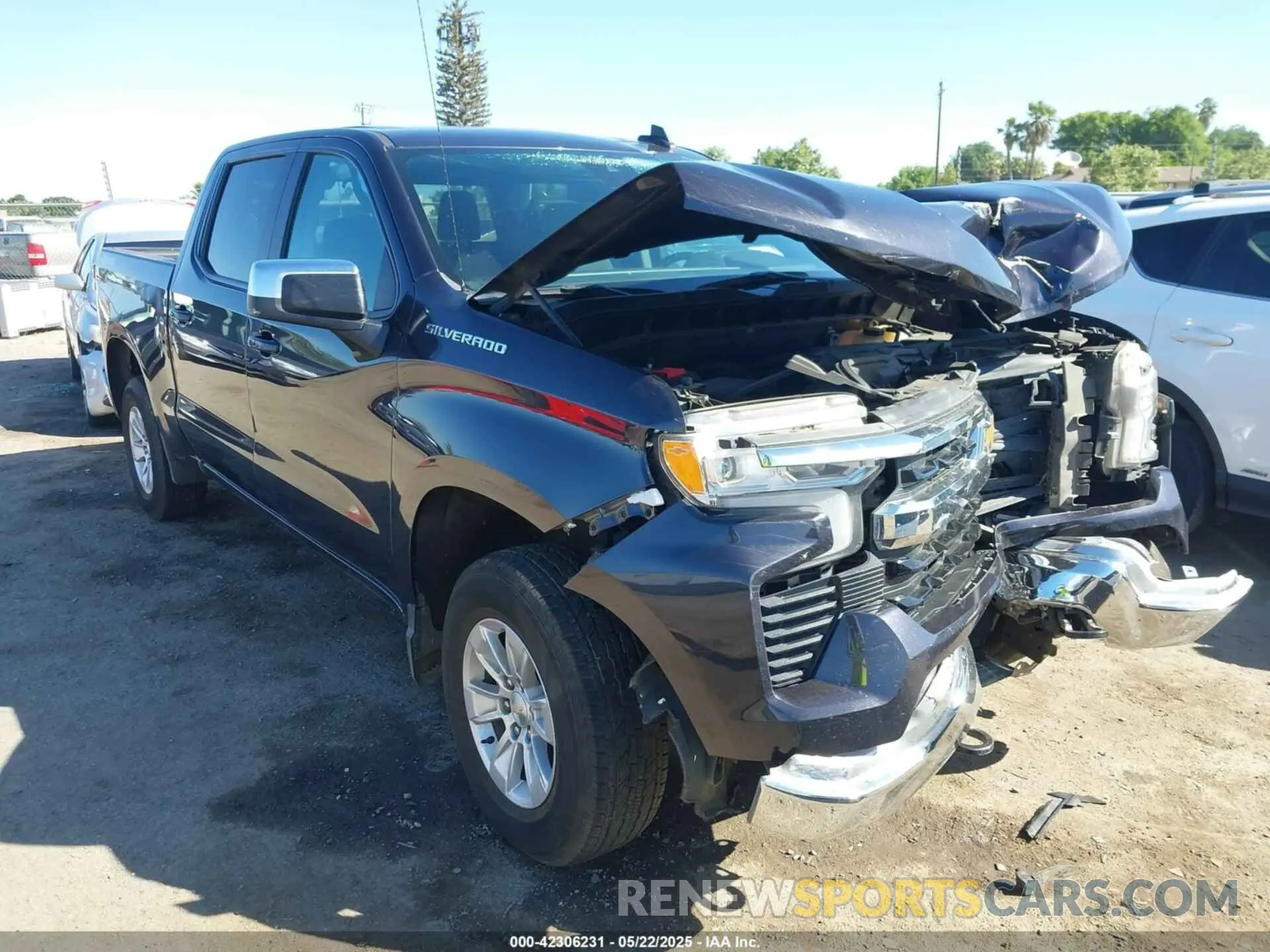 1 Photograph of a damaged car 3GCUDDEDXNG559146 CHEVROLET SILVERADO 1500 2022