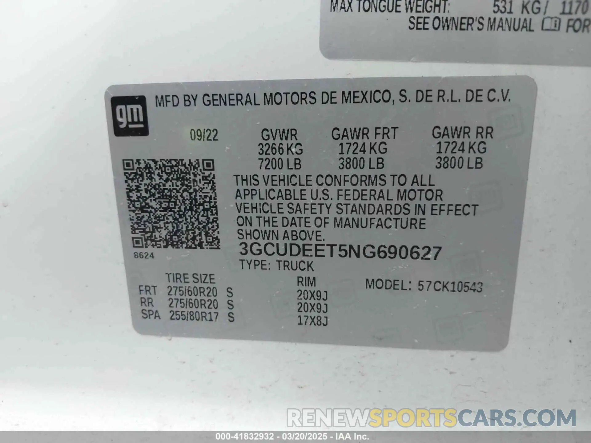 9 Photograph of a damaged car 3GCUDEET5NG690627 CHEVROLET SILVERADO 1500 2022
