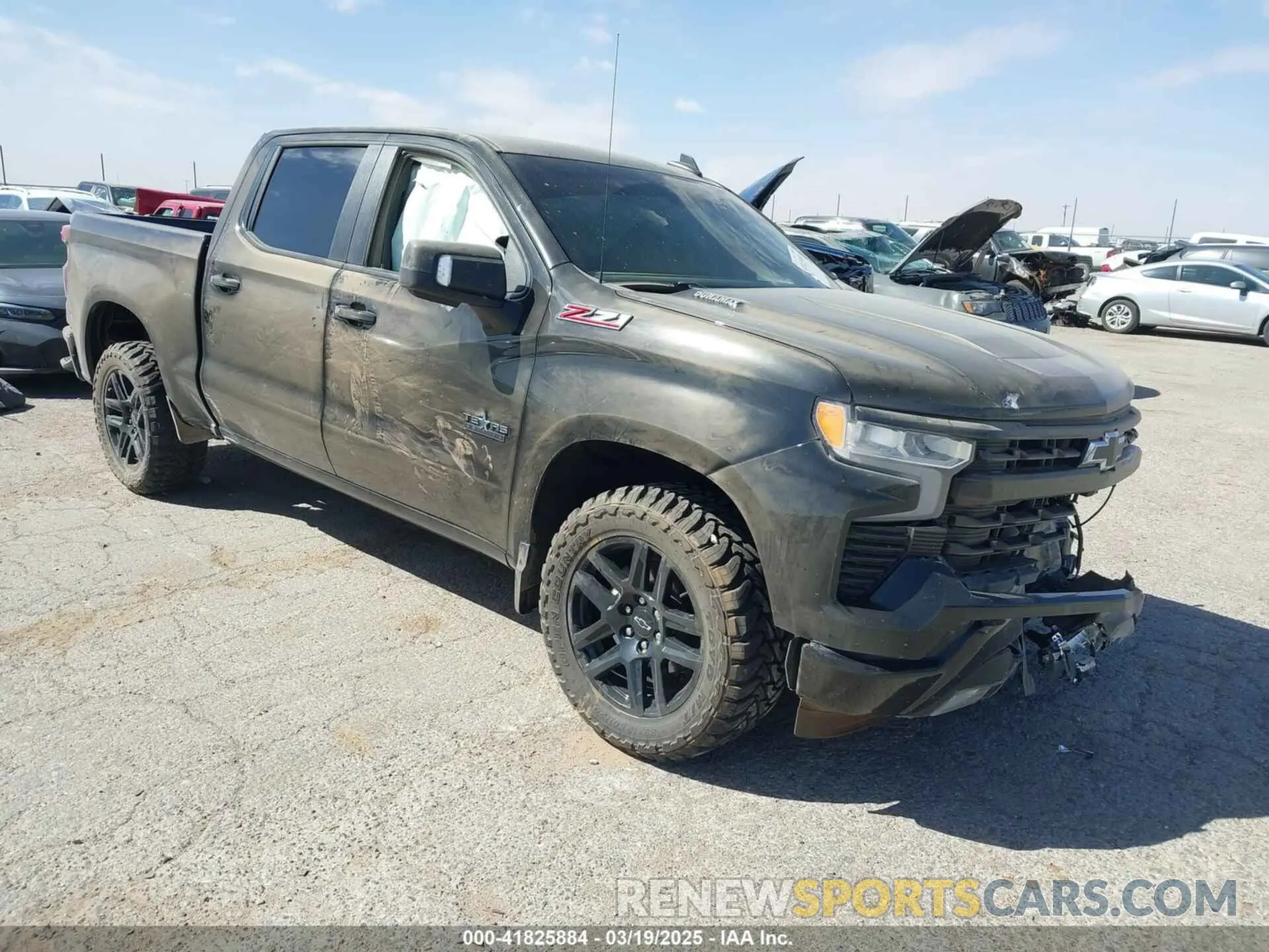 1 Photograph of a damaged car 3GCUDEET8NG690038 CHEVROLET SILVERADO 1500 2022