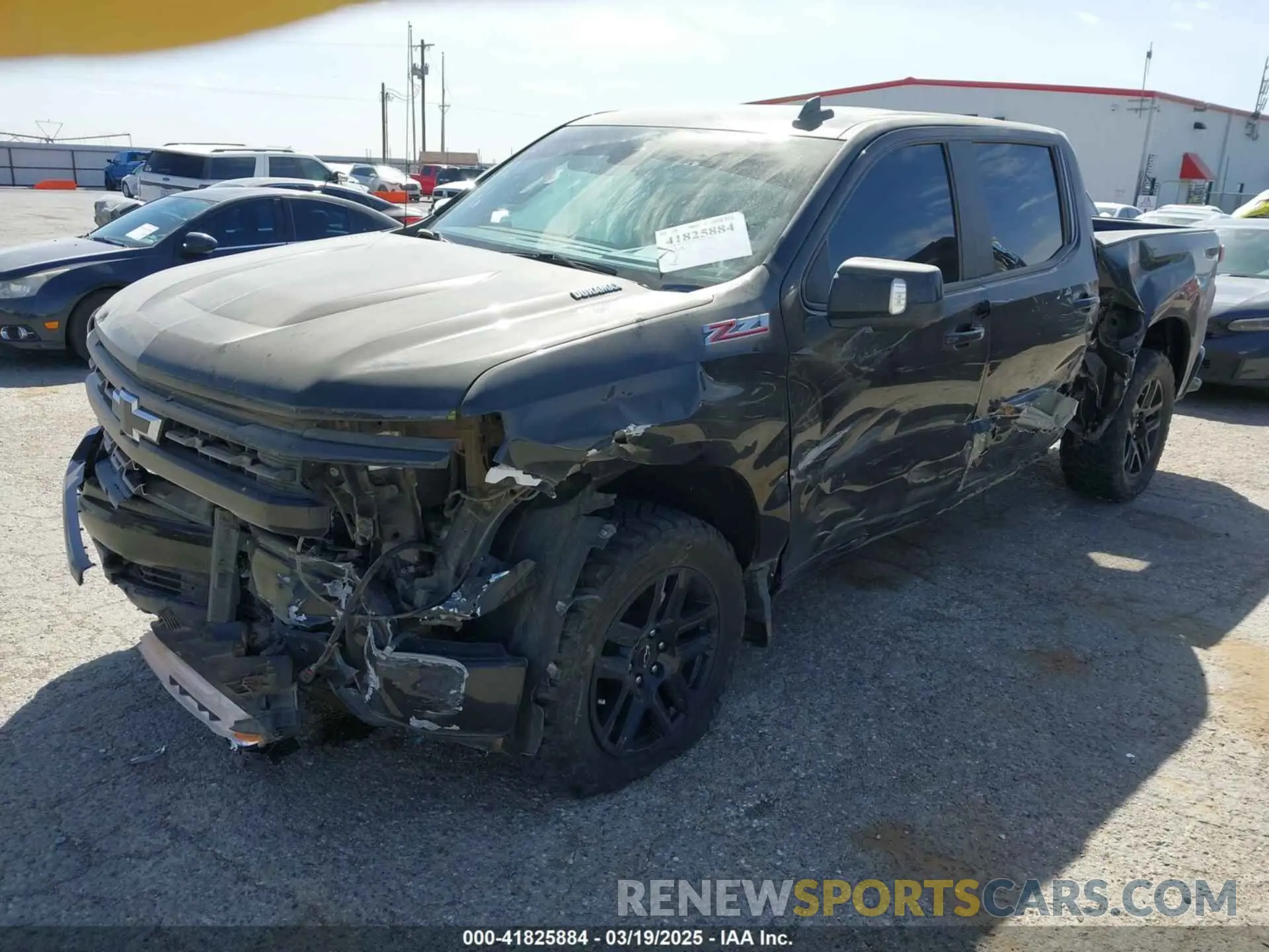 2 Photograph of a damaged car 3GCUDEET8NG690038 CHEVROLET SILVERADO 1500 2022