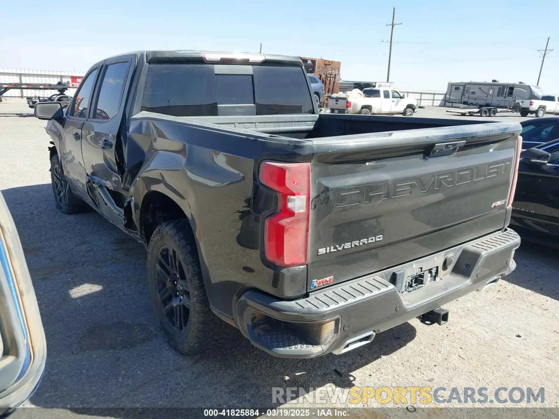 3 Photograph of a damaged car 3GCUDEET8NG690038 CHEVROLET SILVERADO 1500 2022