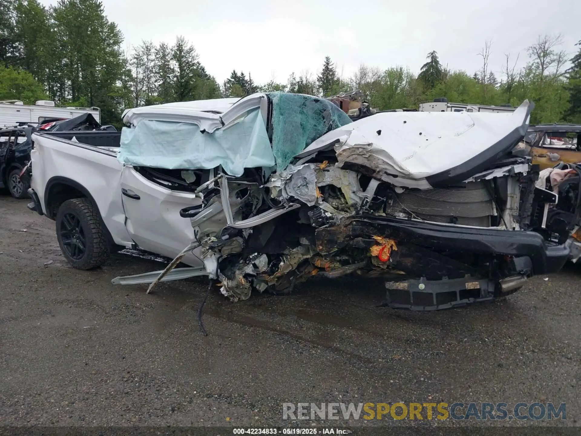 1 Photograph of a damaged car 3GCUDFED0NG647859 CHEVROLET SILVERADO 1500 2022