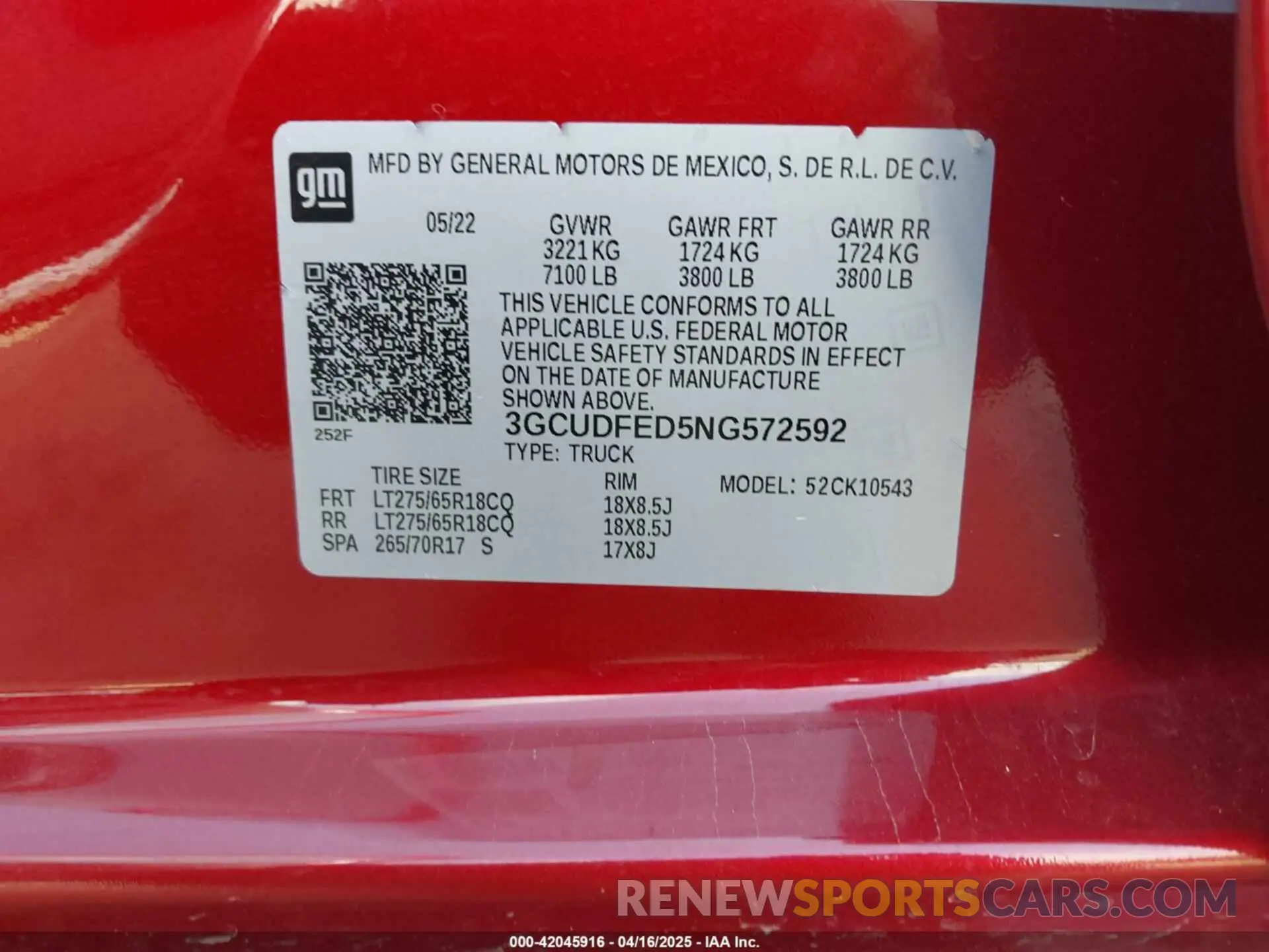 9 Photograph of a damaged car 3GCUDFED5NG572592 CHEVROLET SILVERADO 1500 2022