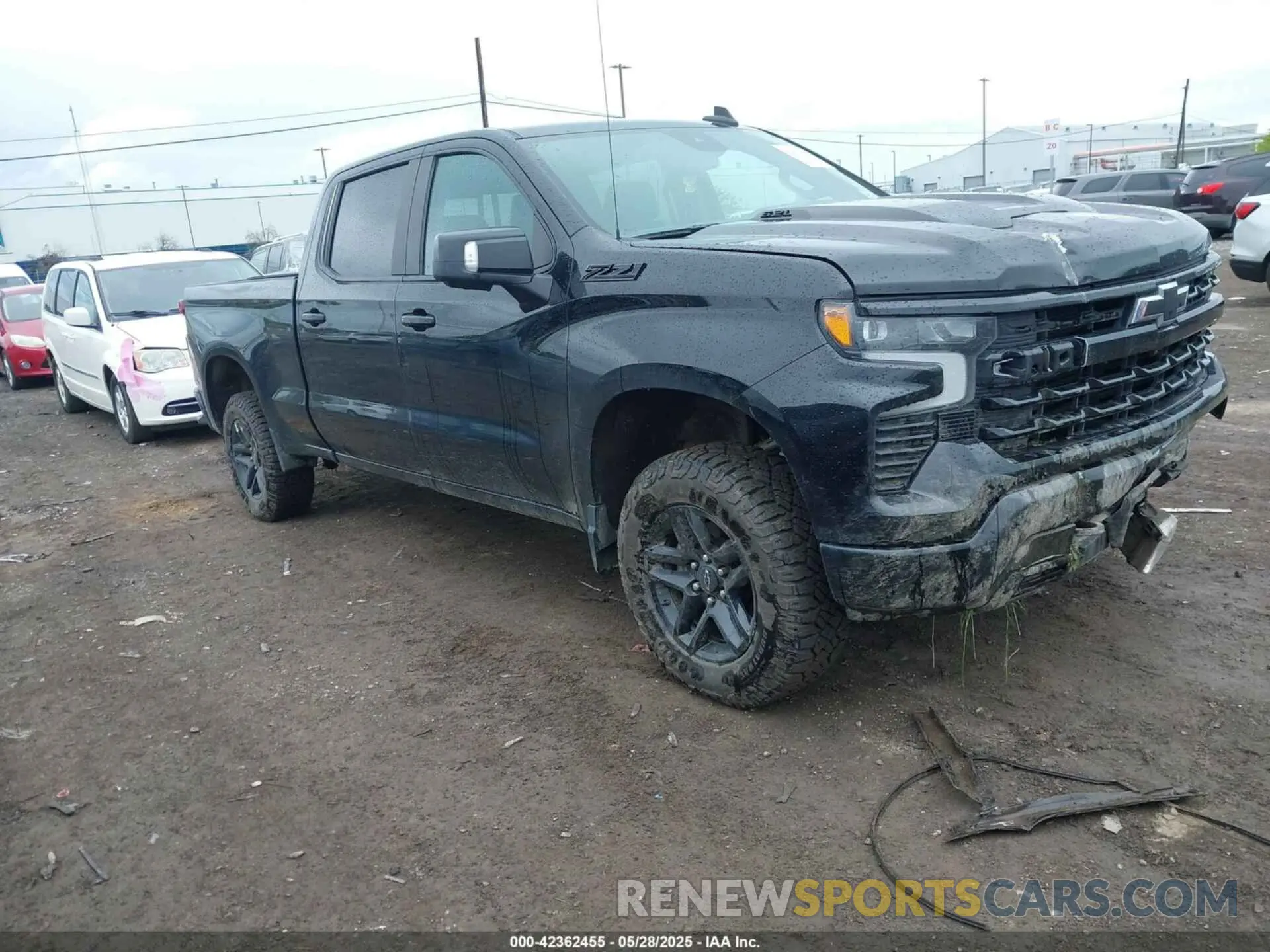 1 Photograph of a damaged car 3GCUDFEL9NG582503 CHEVROLET SILVERADO 1500 2022