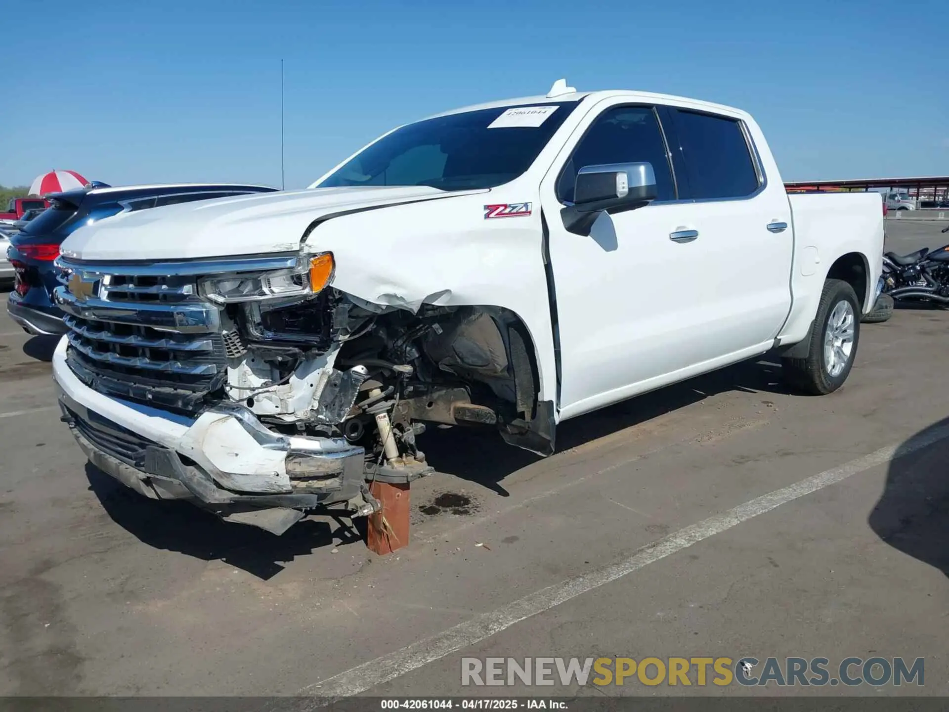2 Photograph of a damaged car 3GCUDGED8NG503708 CHEVROLET SILVERADO 1500 2022