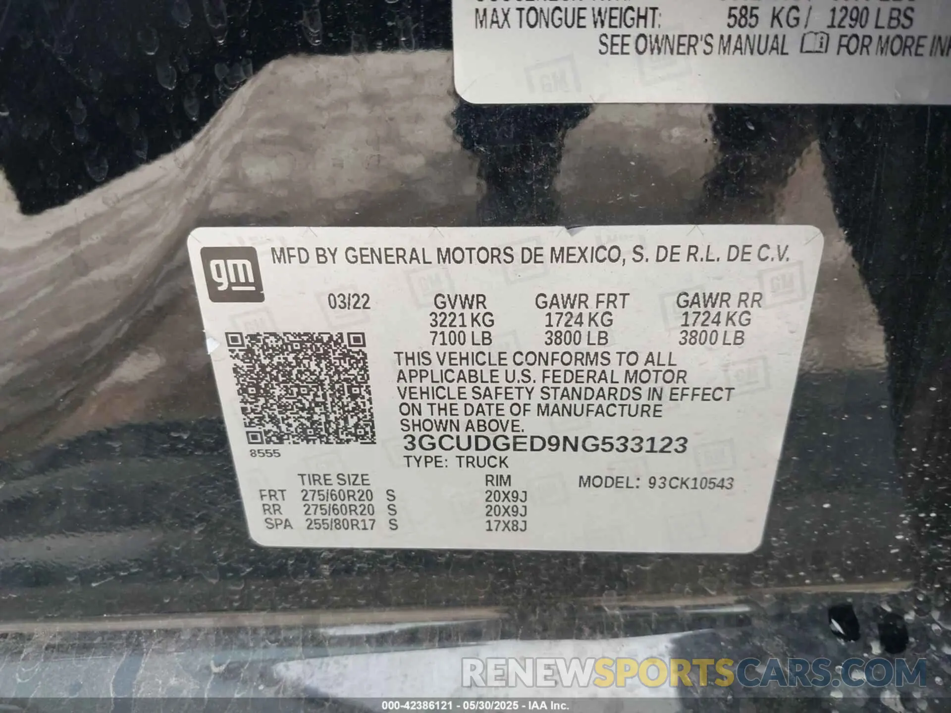 9 Photograph of a damaged car 3GCUDGED9NG533123 CHEVROLET SILVERADO 1500 2022