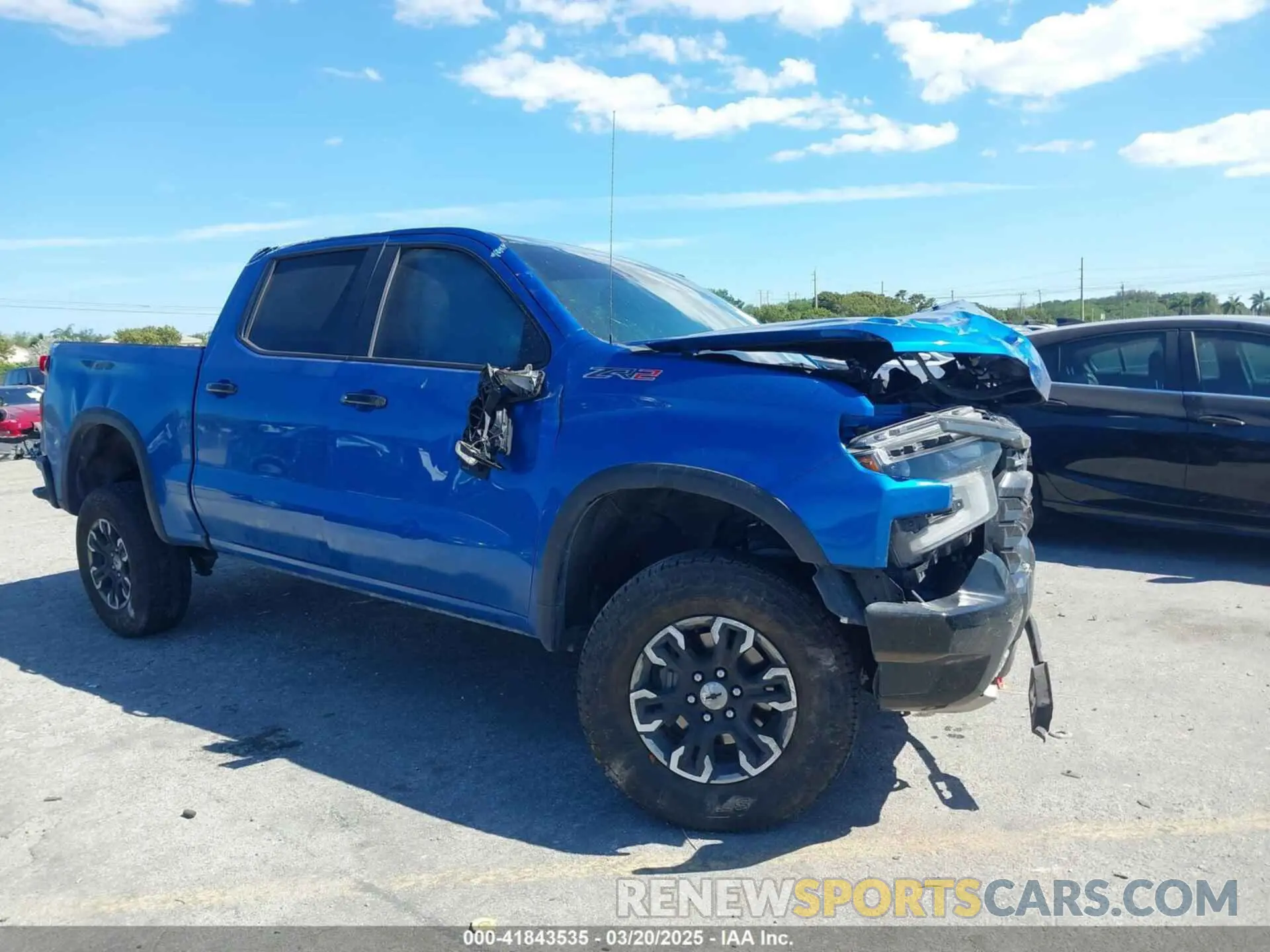 1 Photograph of a damaged car 3GCUDHEL3NG584503 CHEVROLET SILVERADO 1500 2022