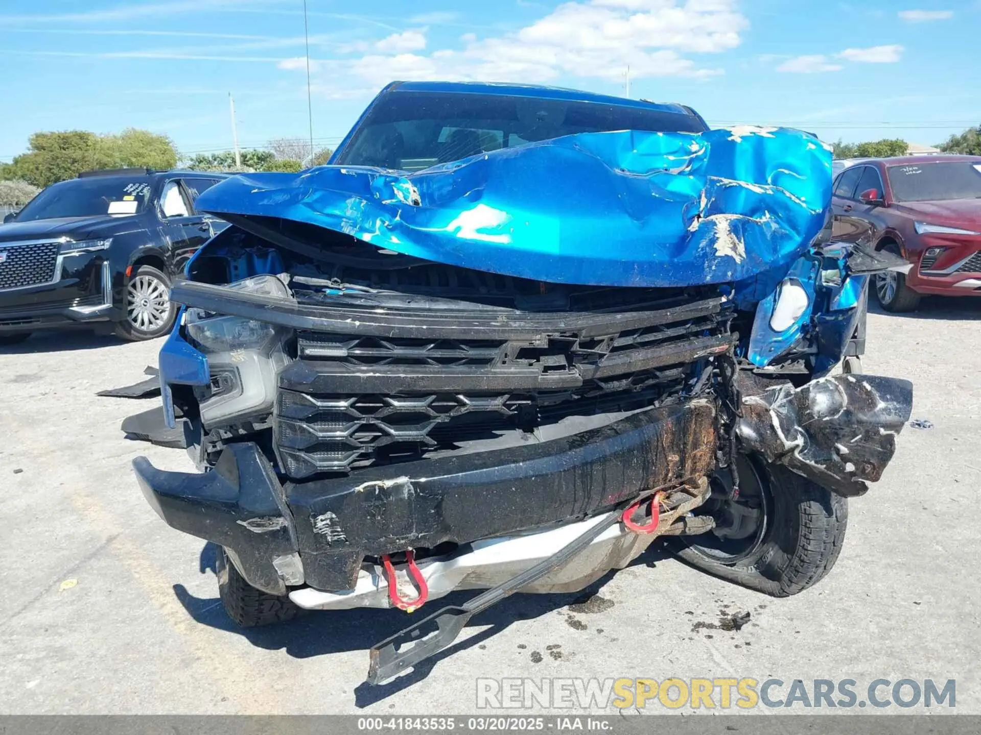 6 Photograph of a damaged car 3GCUDHEL3NG584503 CHEVROLET SILVERADO 1500 2022