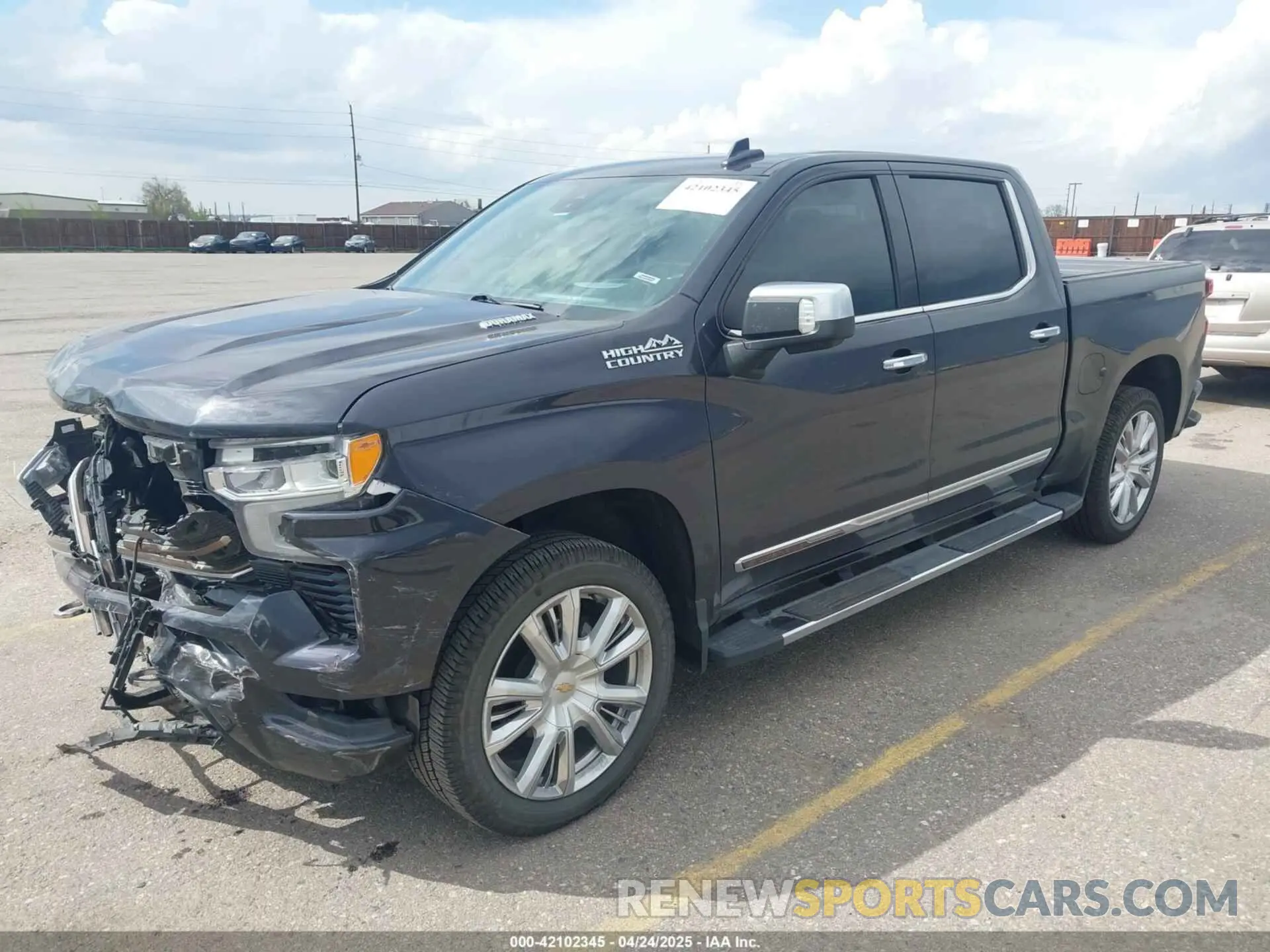 2 Photograph of a damaged car 3GCUDJET8NG690212 CHEVROLET SILVERADO 1500 2022