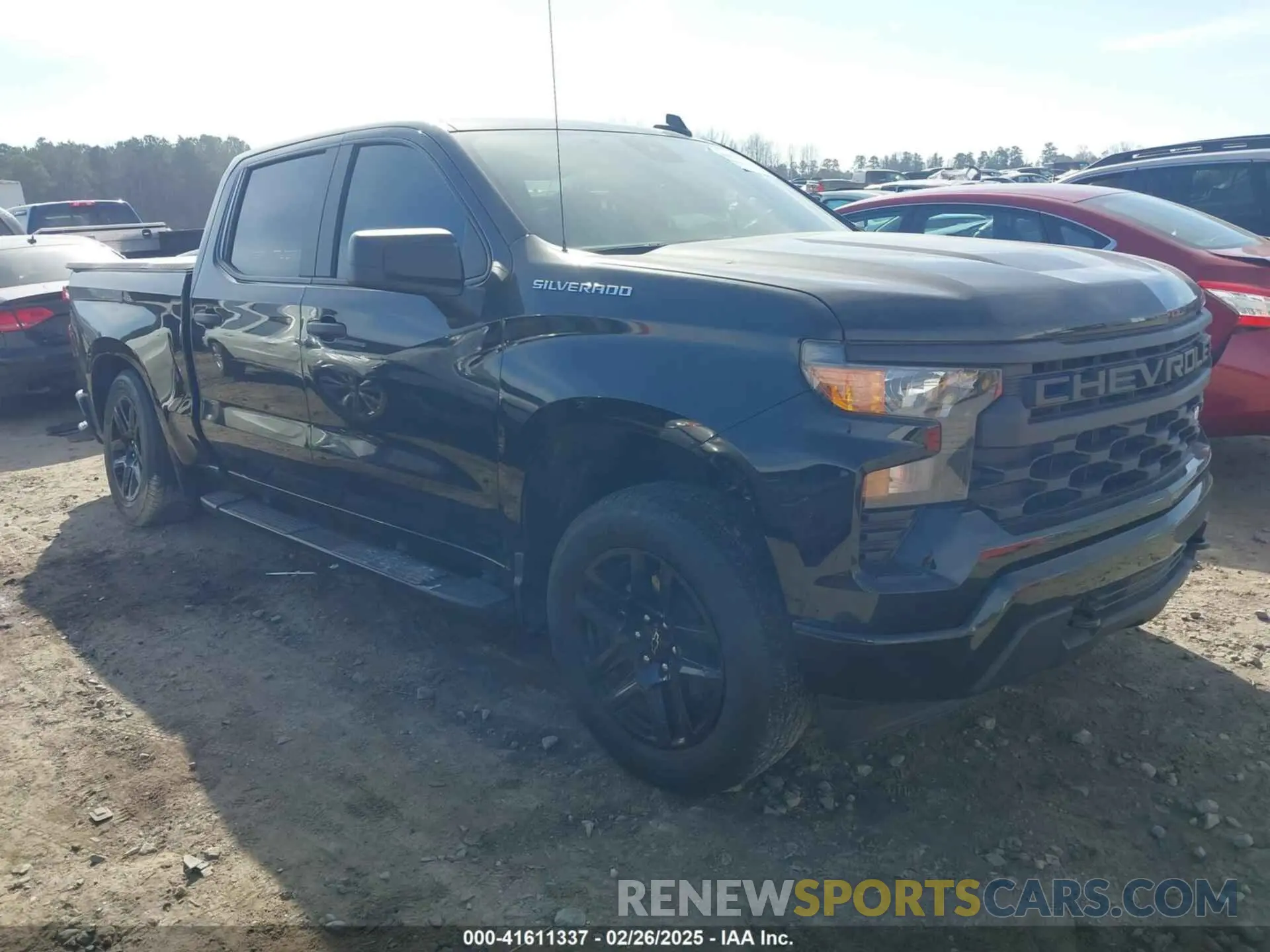 1 Photograph of a damaged car 1GCPABEK1PZ224613 CHEVROLET SILVERADO 1500 2023