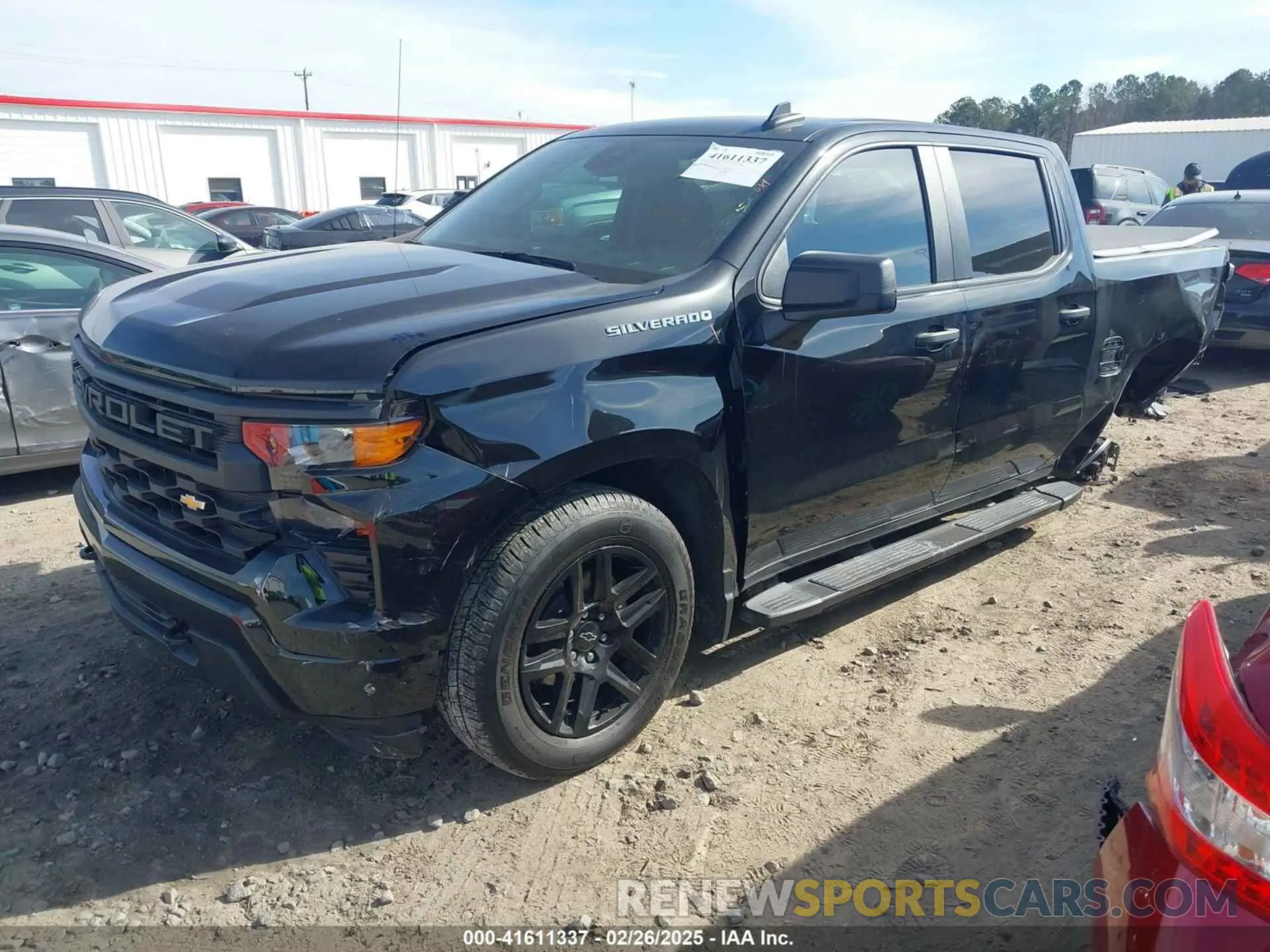 2 Photograph of a damaged car 1GCPABEK1PZ224613 CHEVROLET SILVERADO 1500 2023