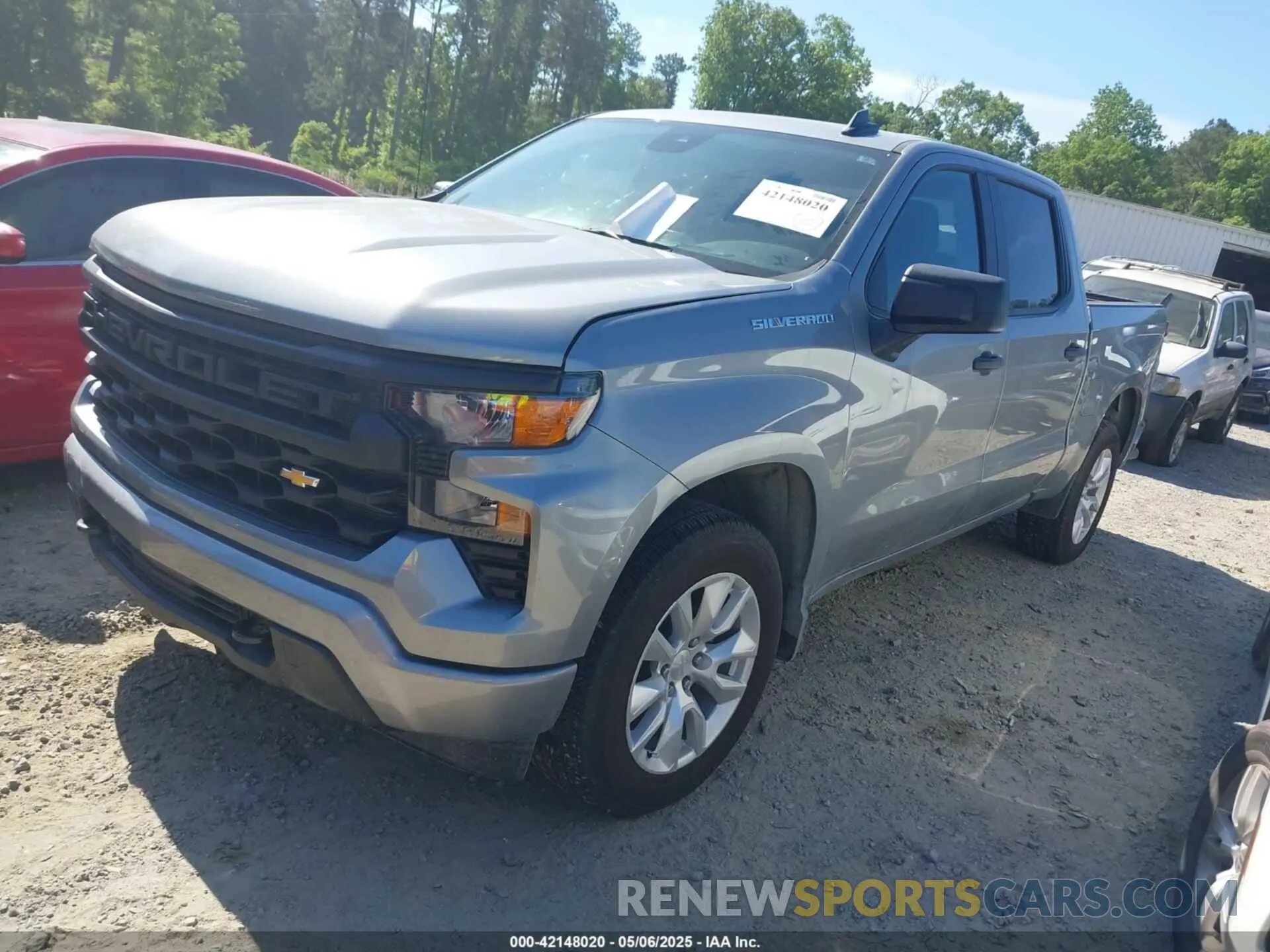 2 Photograph of a damaged car 1GCPABEK1PZ270250 CHEVROLET SILVERADO 1500 2023