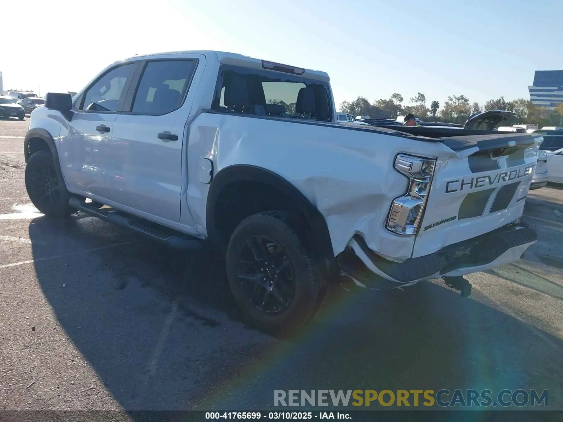 3 Photograph of a damaged car 1GCPABEK3PZ133035 CHEVROLET SILVERADO 1500 2023
