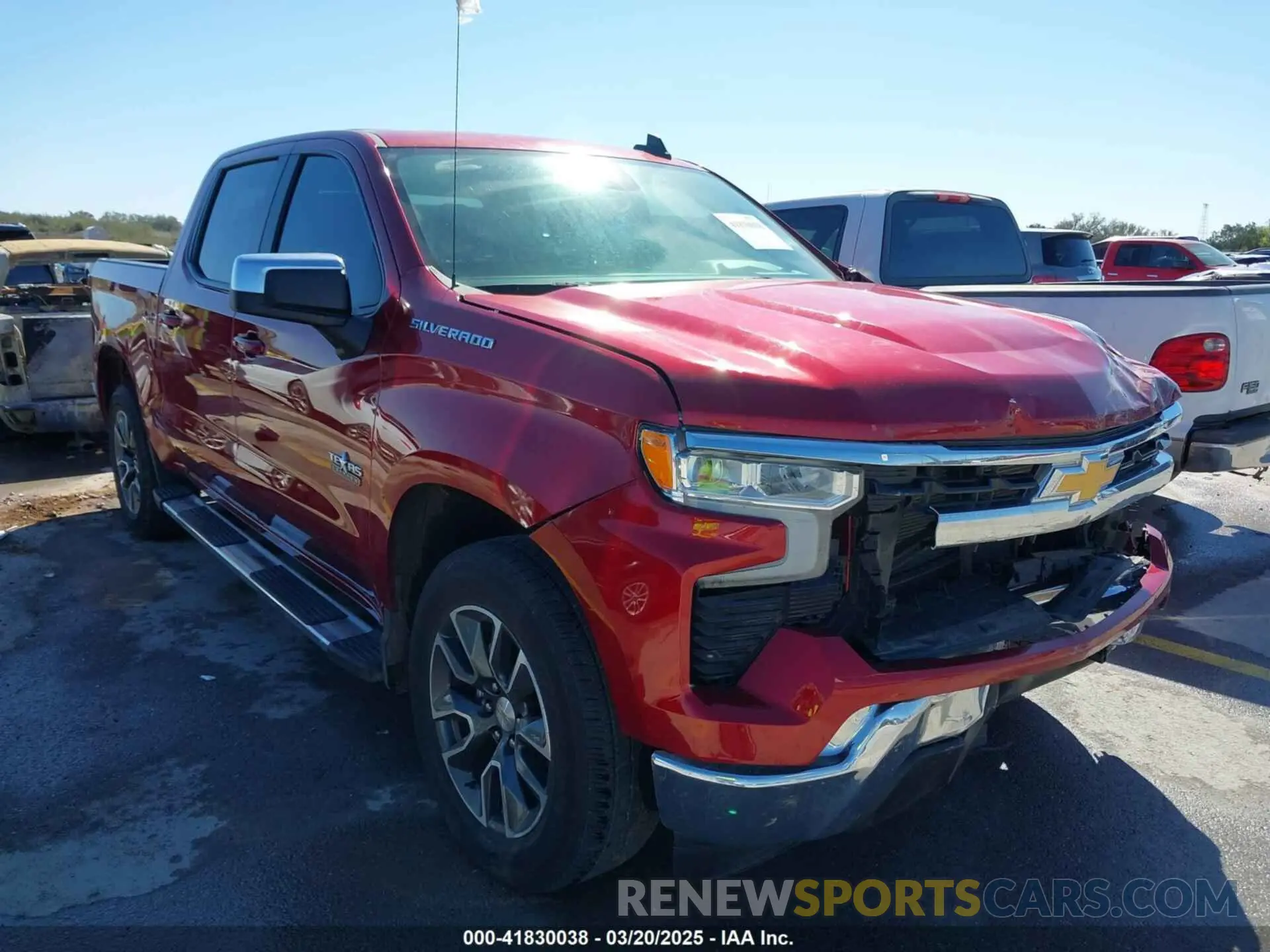 1 Photograph of a damaged car 1GCPACED6PZ299315 CHEVROLET SILVERADO 1500 2023