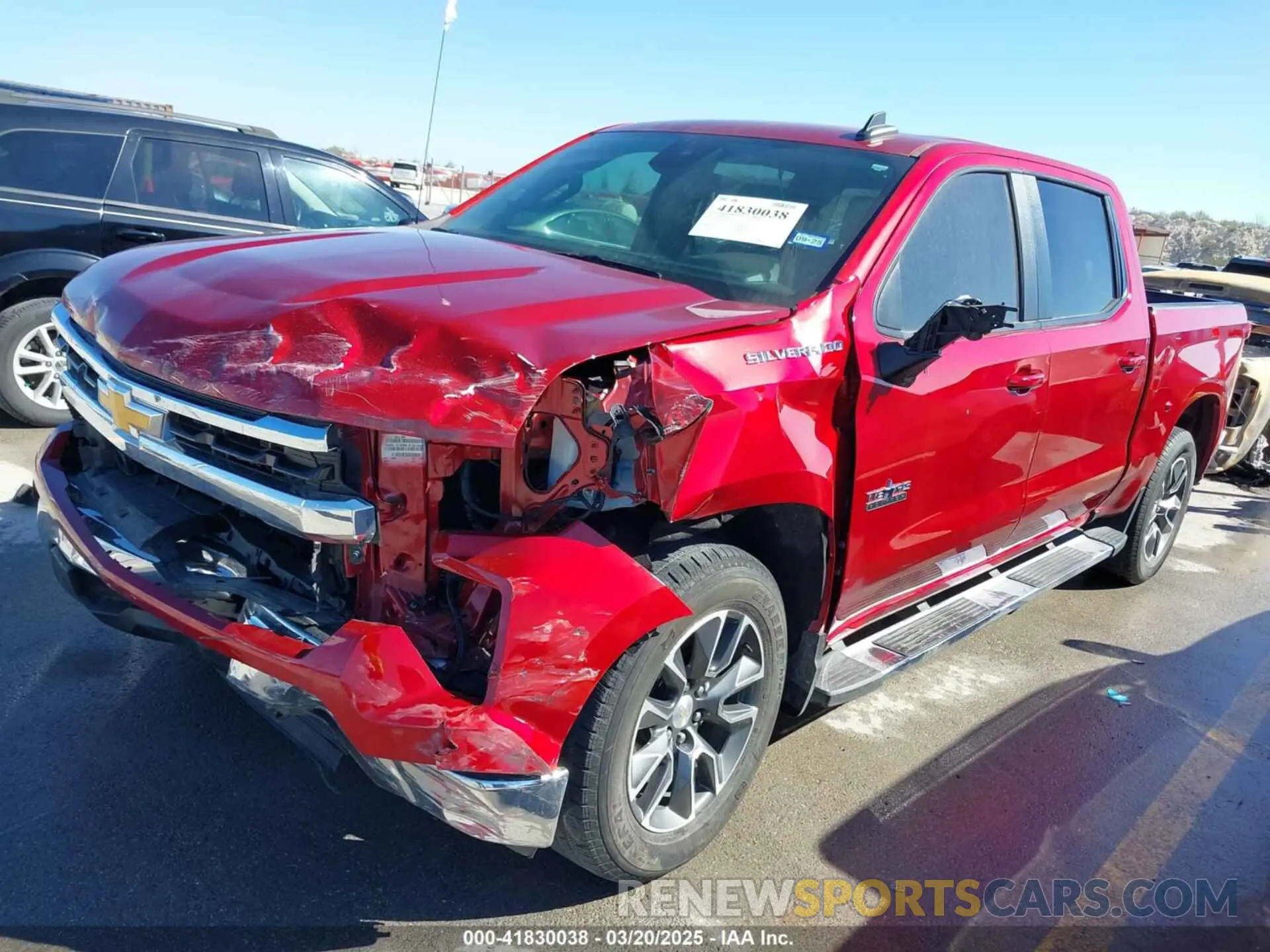 2 Photograph of a damaged car 1GCPACED6PZ299315 CHEVROLET SILVERADO 1500 2023