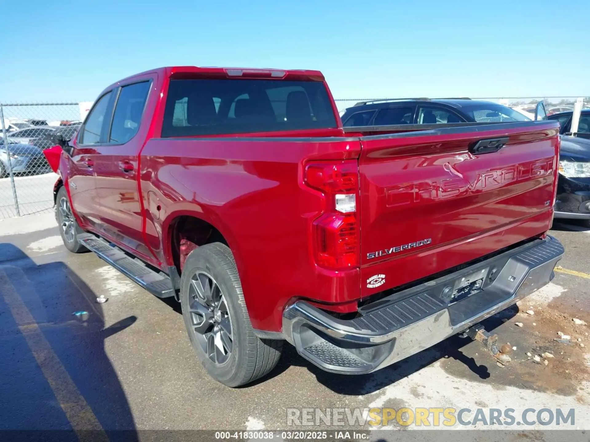 3 Photograph of a damaged car 1GCPACED6PZ299315 CHEVROLET SILVERADO 1500 2023