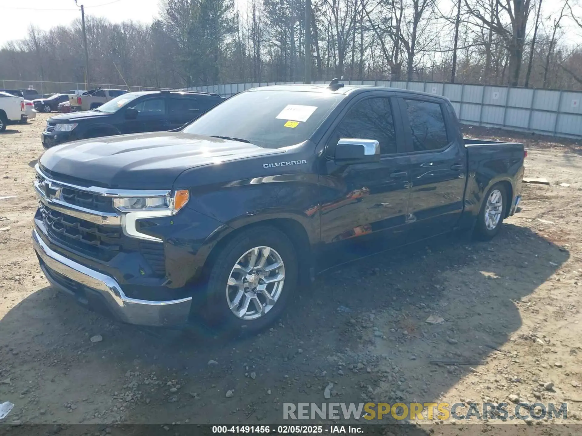 2 Photograph of a damaged car 1GCPACEK8PZ244590 CHEVROLET SILVERADO 1500 2023