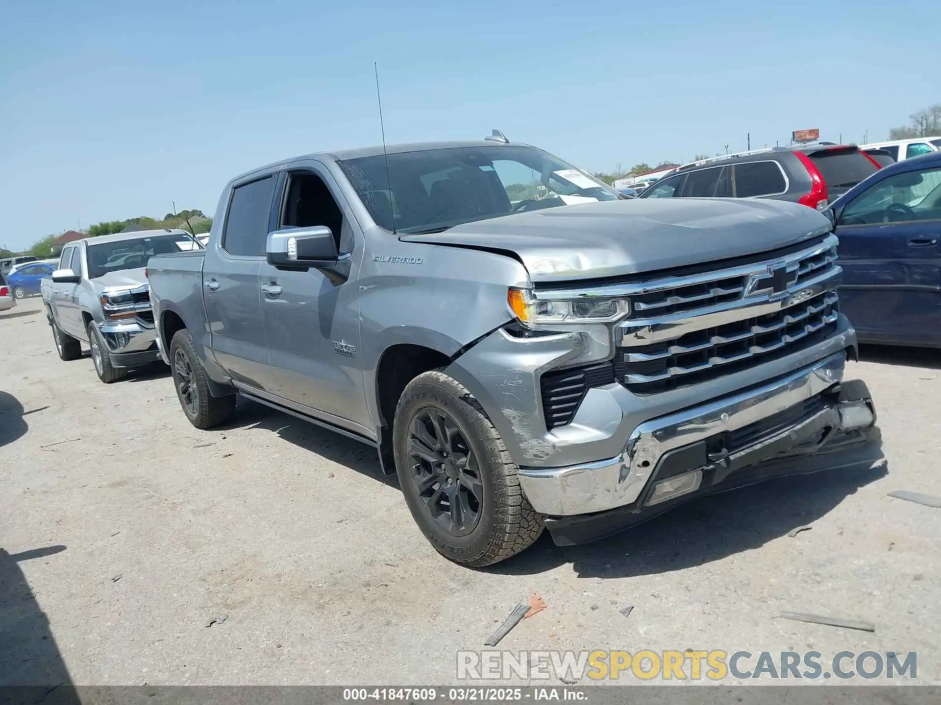 1 Photograph of a damaged car 1GCPAEED6PZ233469 CHEVROLET SILVERADO 1500 2023