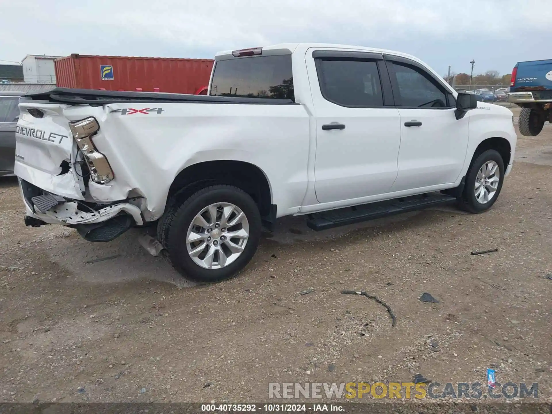 4 Photograph of a damaged car 1GCPDBEK1PZ306994 CHEVROLET SILVERADO 1500 2023